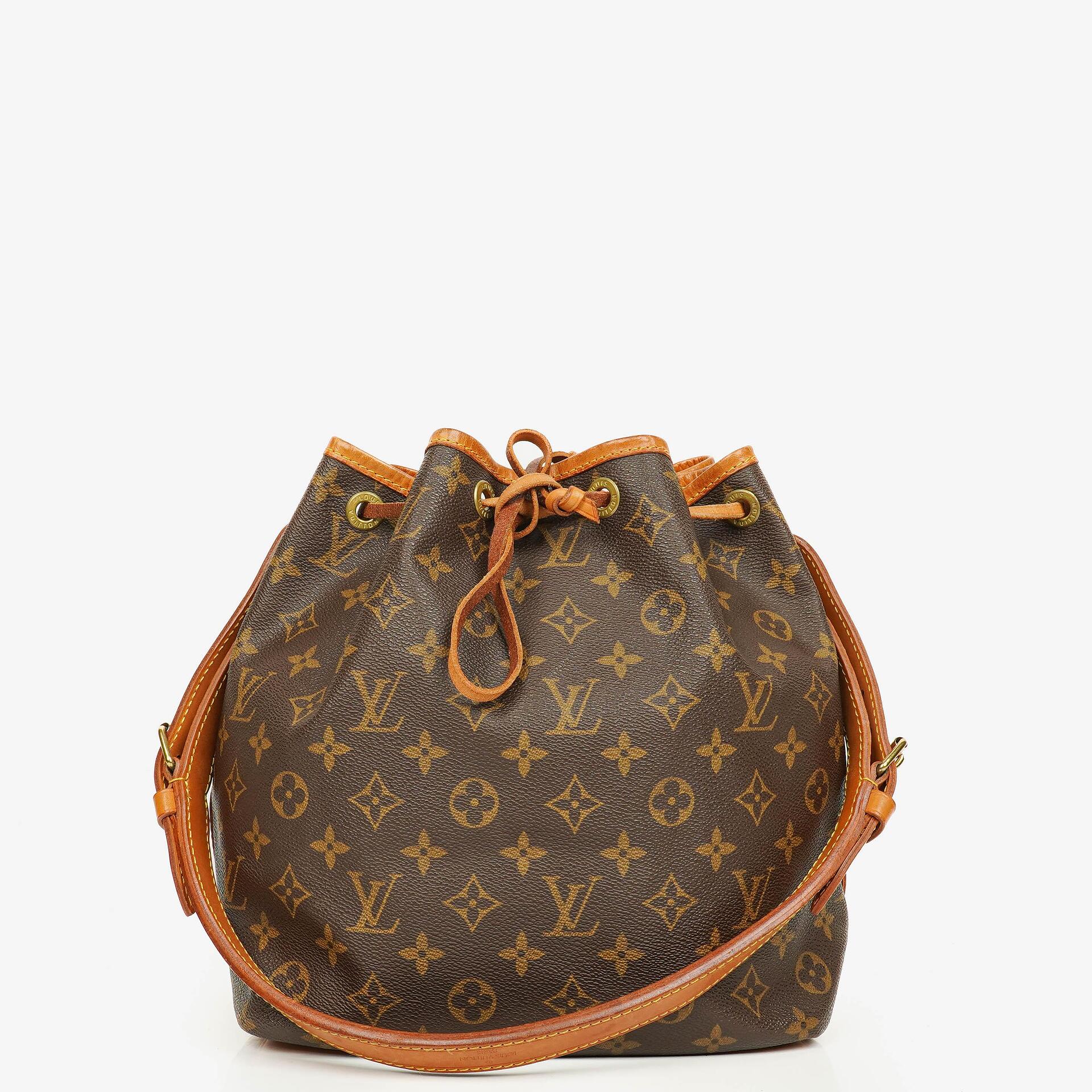 Louis Vuitton Petit Noe Monogram Canvas Shoulder Bag