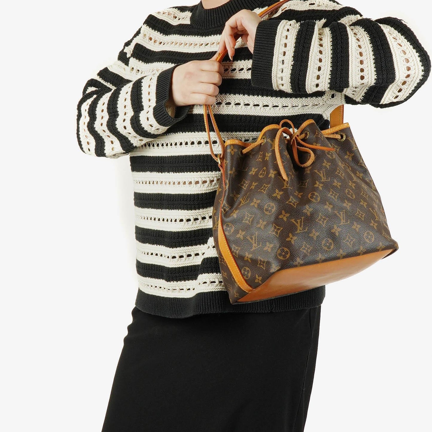 Louis Vuitton Petit Noe Monogram Canvas Shoulder Bag