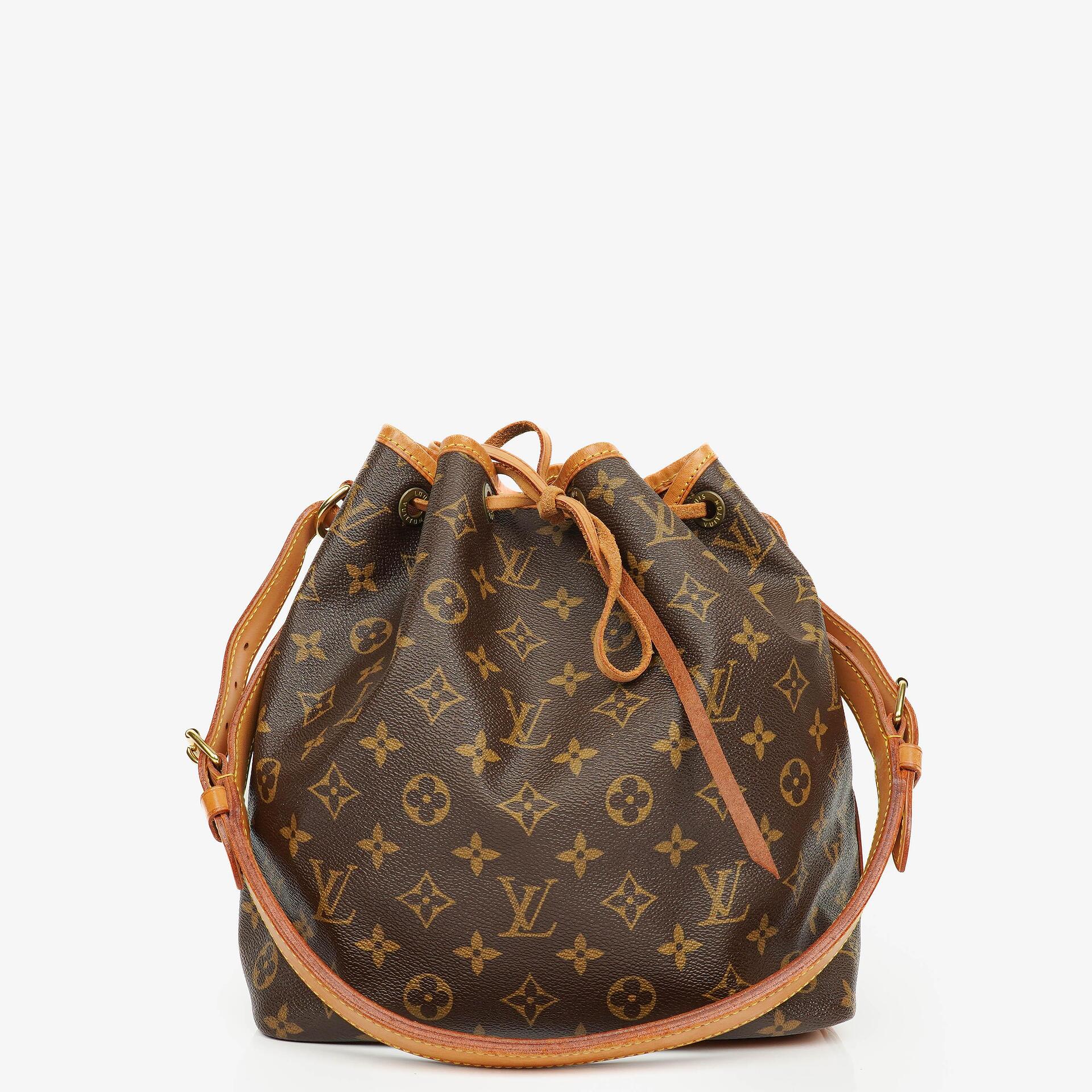 Louis Vuitton Petit Noe Monogram Canvas Shoulder Bag