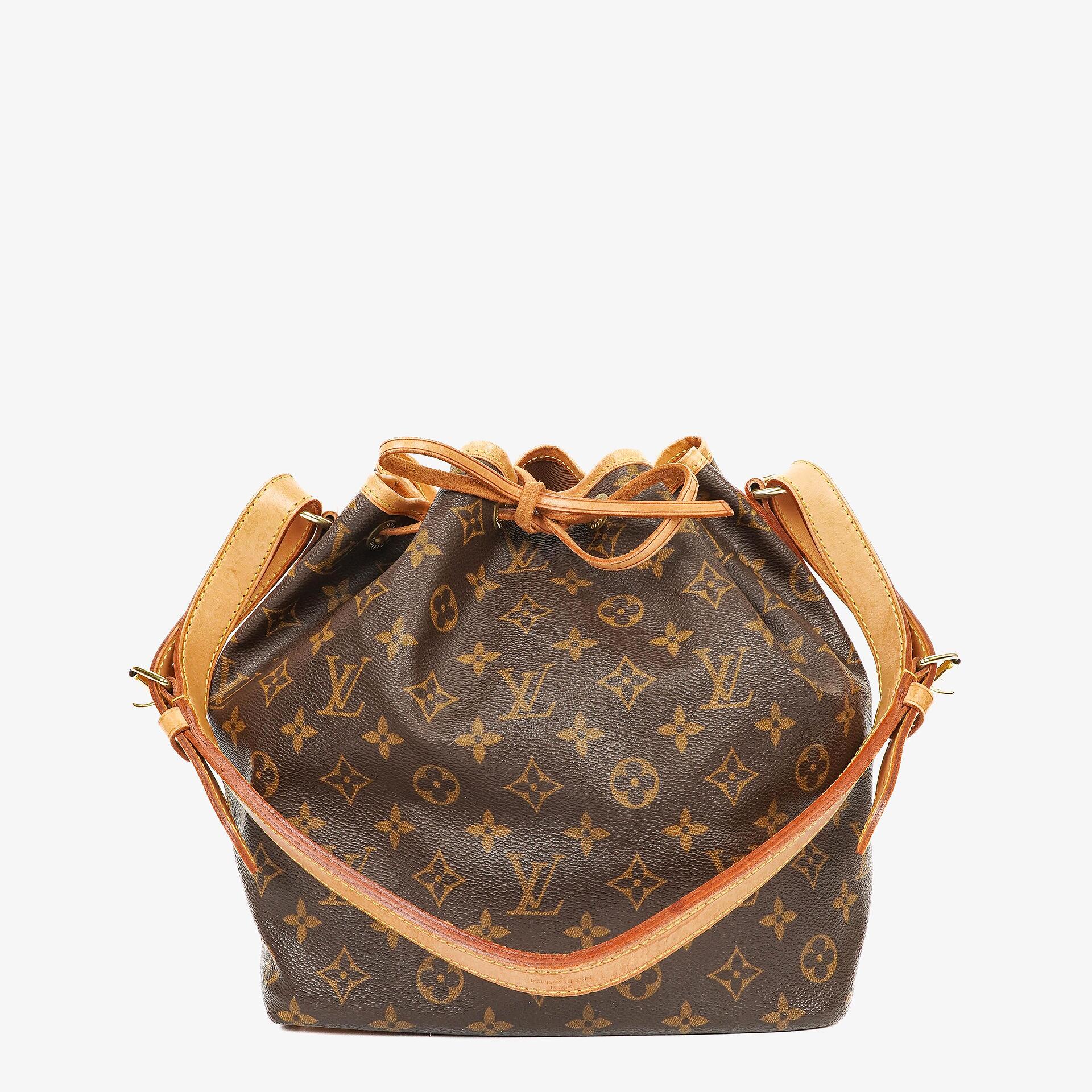 Louis Vuitton Petit Noe Monogram Canvas Shoulder Bag