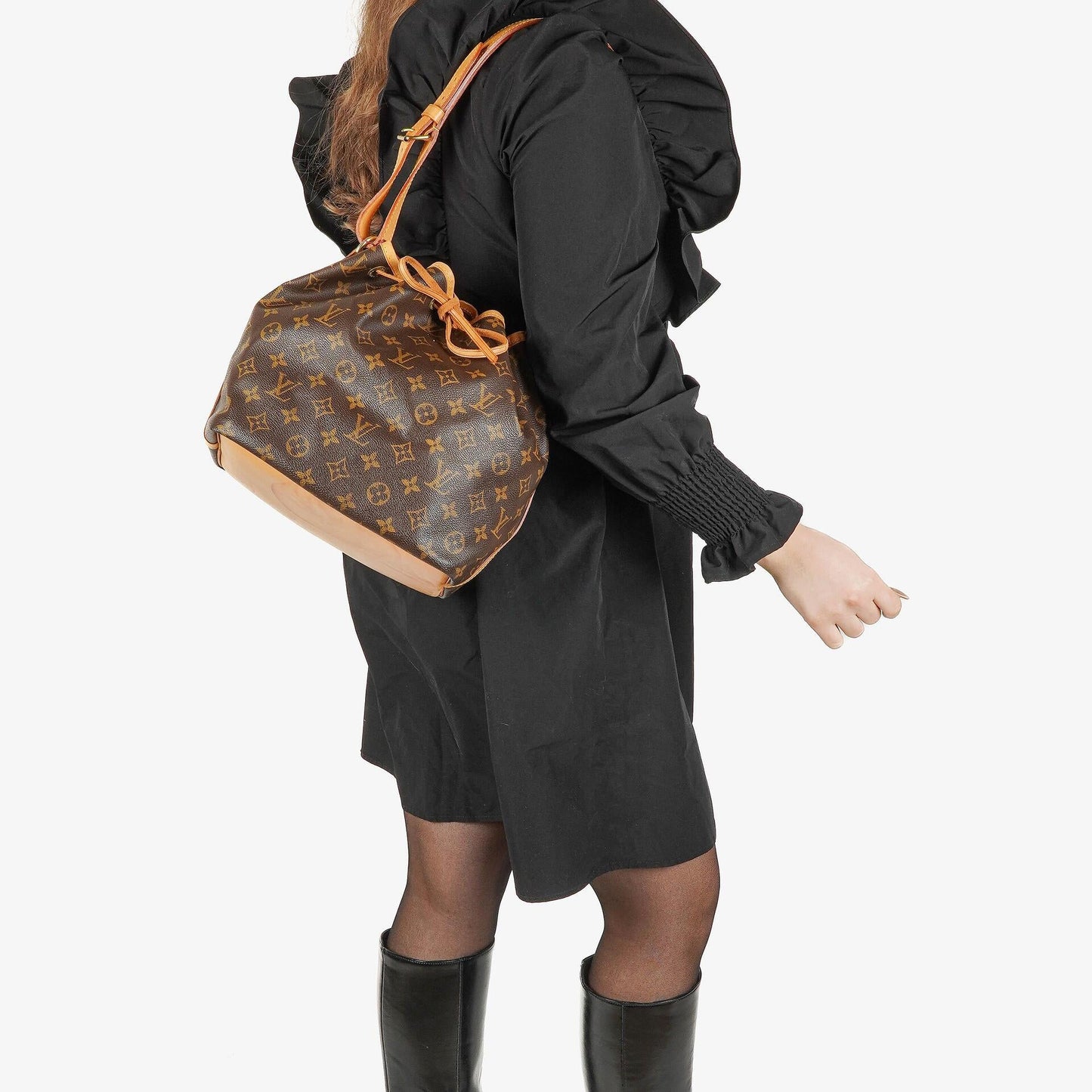 Louis Vuitton Petit Noe Monogram Canvas Shoulder Bag
