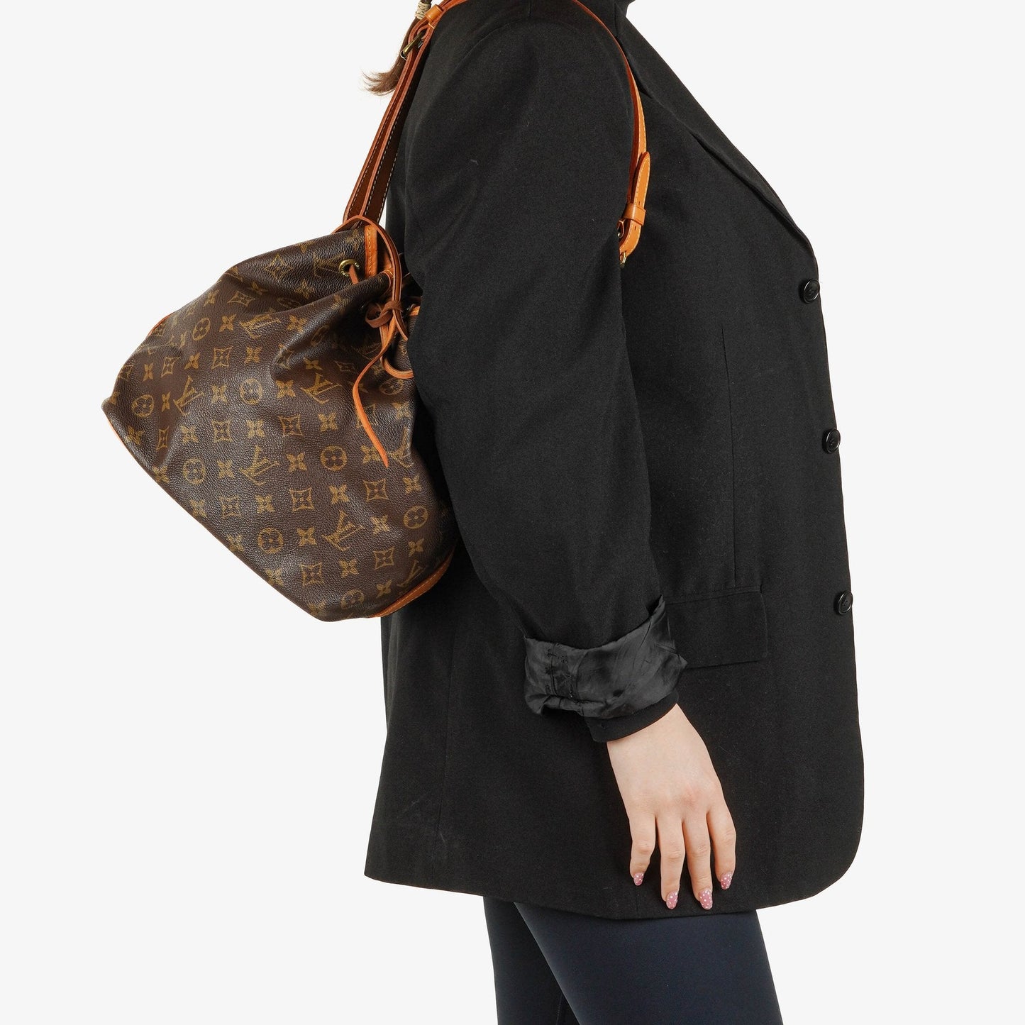 Louis Vuitton Petit Noe Monogram Canvas Shoulder Bag