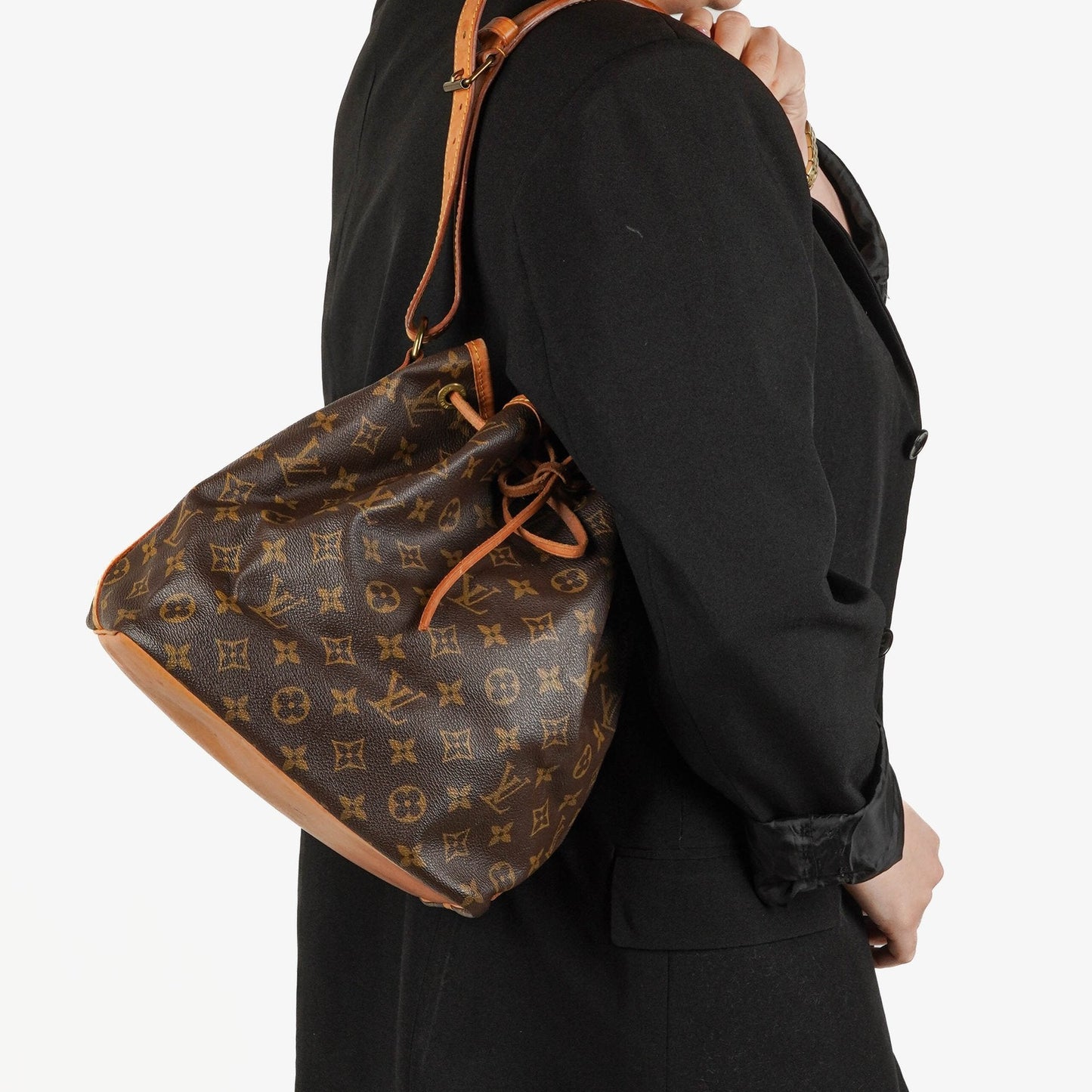 Louis Vuitton Petit Noe Monogram Canvas Shoulder Bag