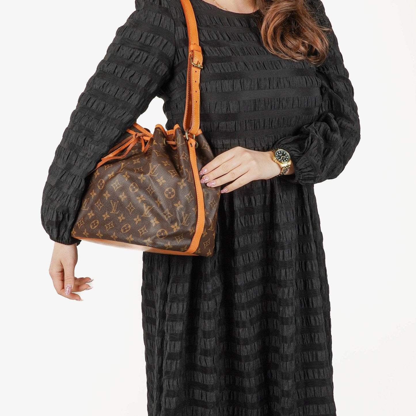 Louis Vuitton Petit Noe Monogram Canvas Shoulder Bag