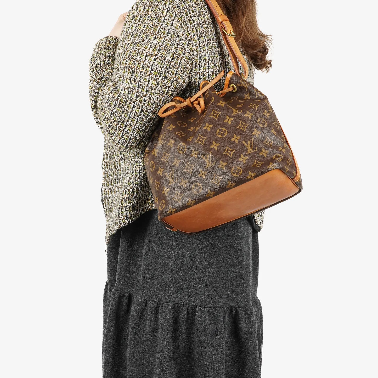 Louis Vuitton Petit Noe Monogram Canvas Shoulder Bag