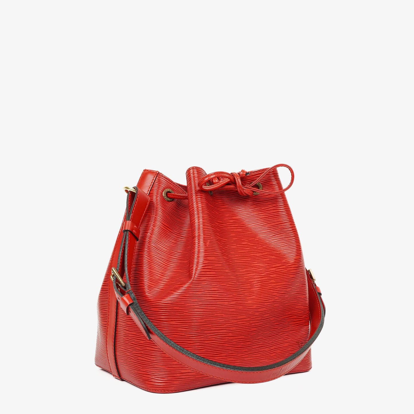 Louis Vuitton Petit Noe Red EPI Leather Shoulder Bag