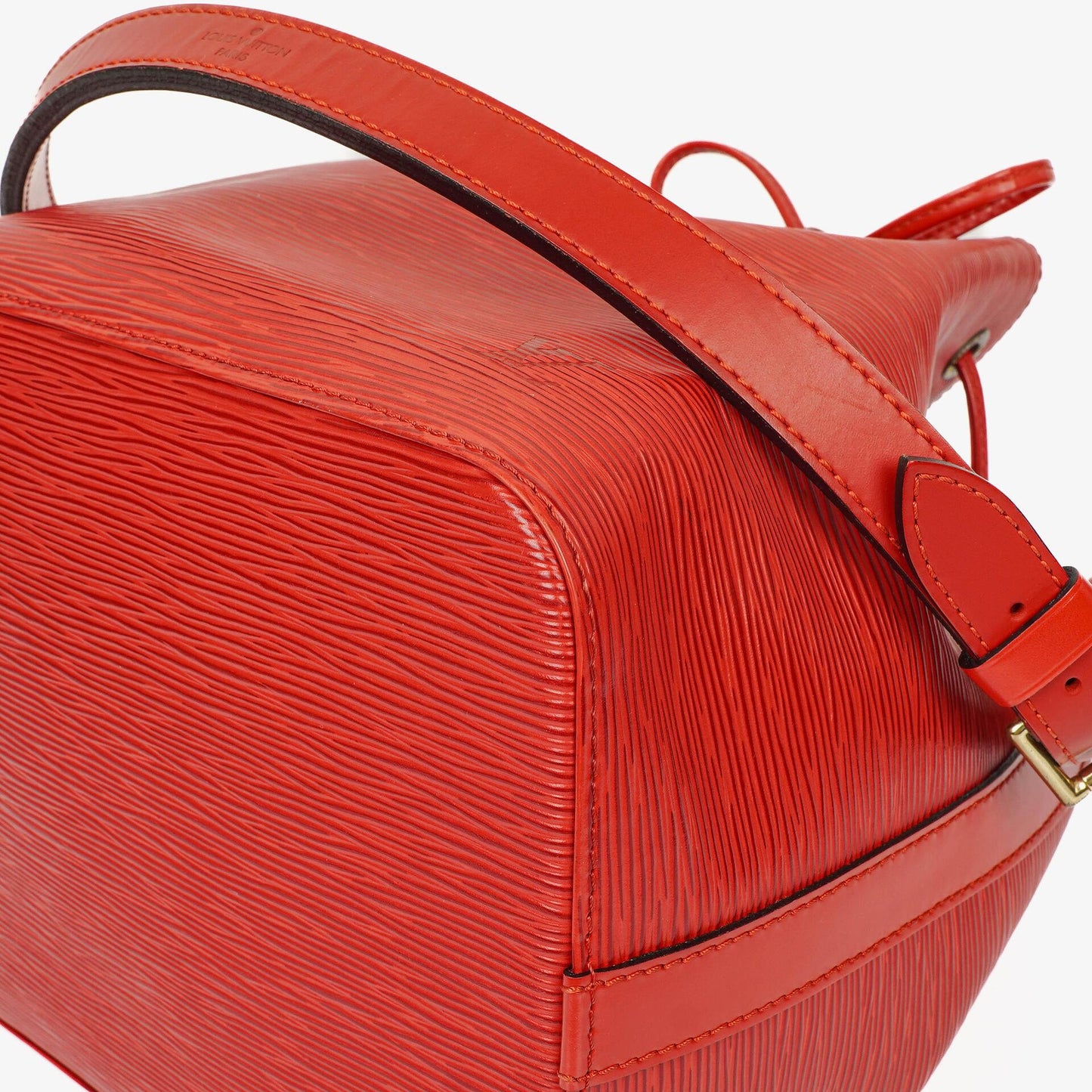 Louis Vuitton Petit Noe Red EPI Leather Shoulder Bag