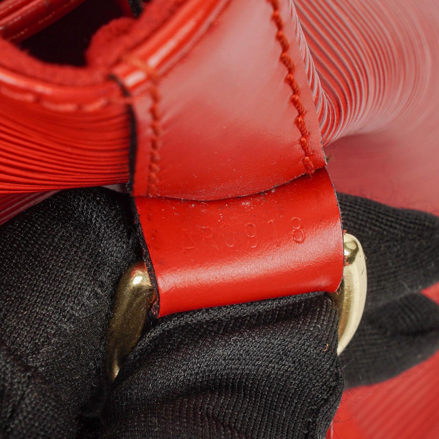 Louis Vuitton Petit Noe Red EPI Leather Shoulder Bag