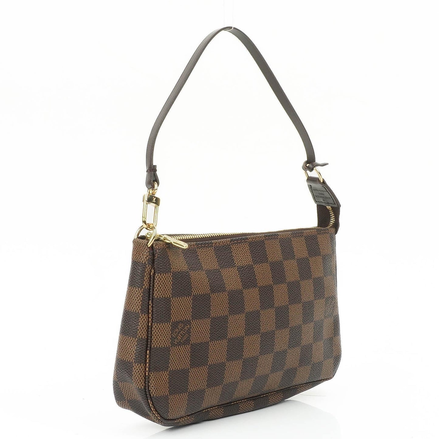 Louis Vuitton Pochette Accessoire Damier Ebebe Canvas Clutch Handbag