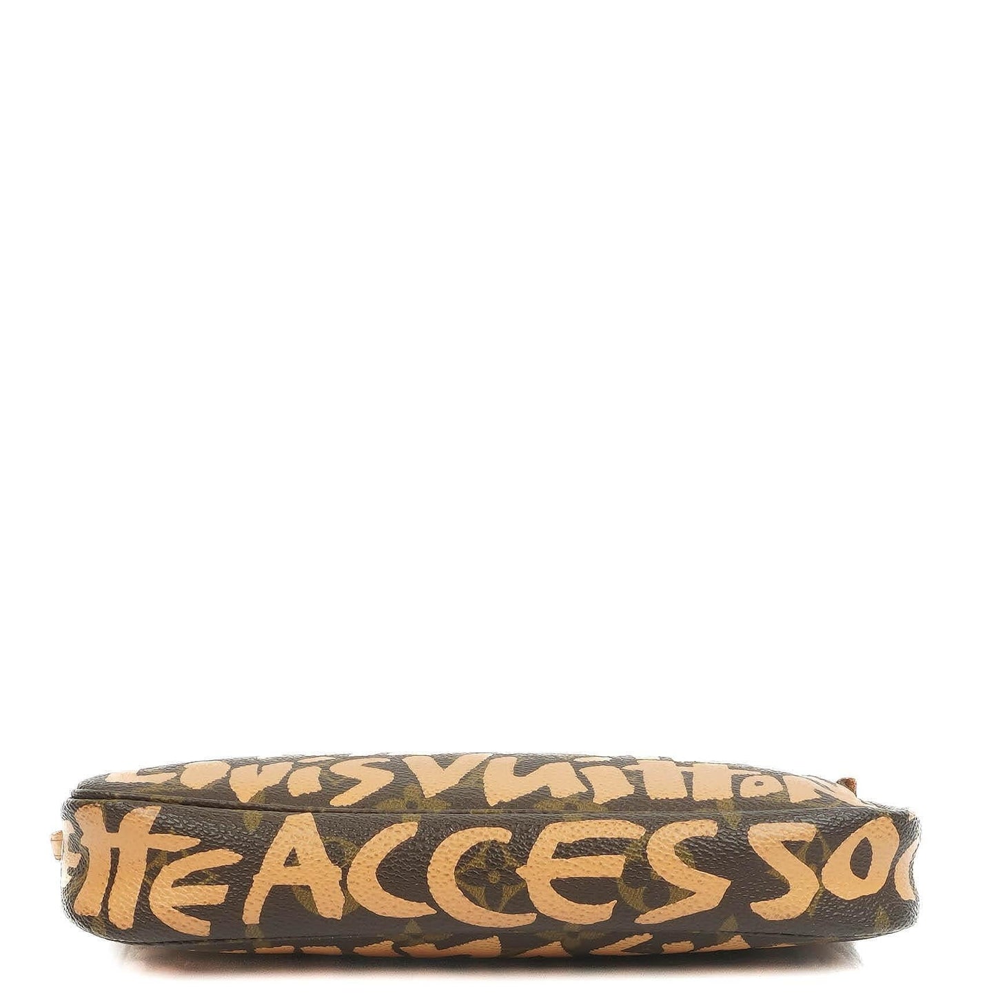 Louis Vuitton Pochette Accessoire in Monogram Graffiti Canvas Clutch Handbag a part of Stephen Sprouse collection