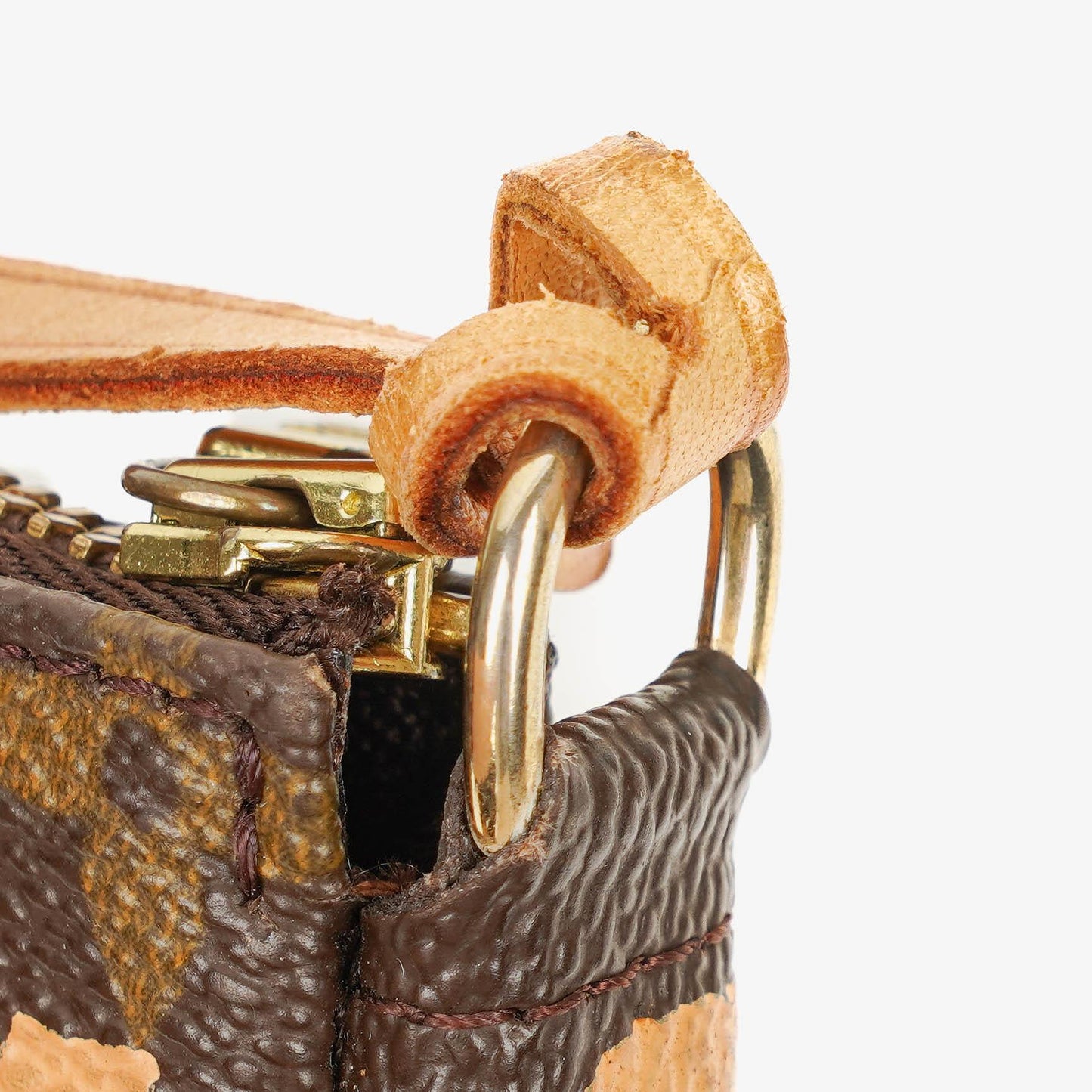 Louis Vuitton Pochette Accessoire in Monogram Graffiti Canvas Clutch Handbag a part of Stephen Sprouse collection