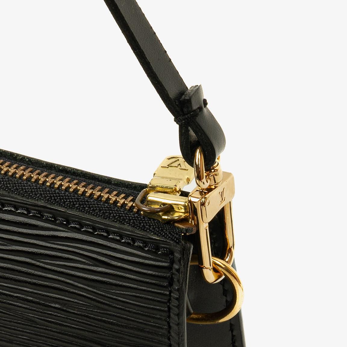 Louis Vuitton Pochette Accessoires Black EPI Leather Bag
