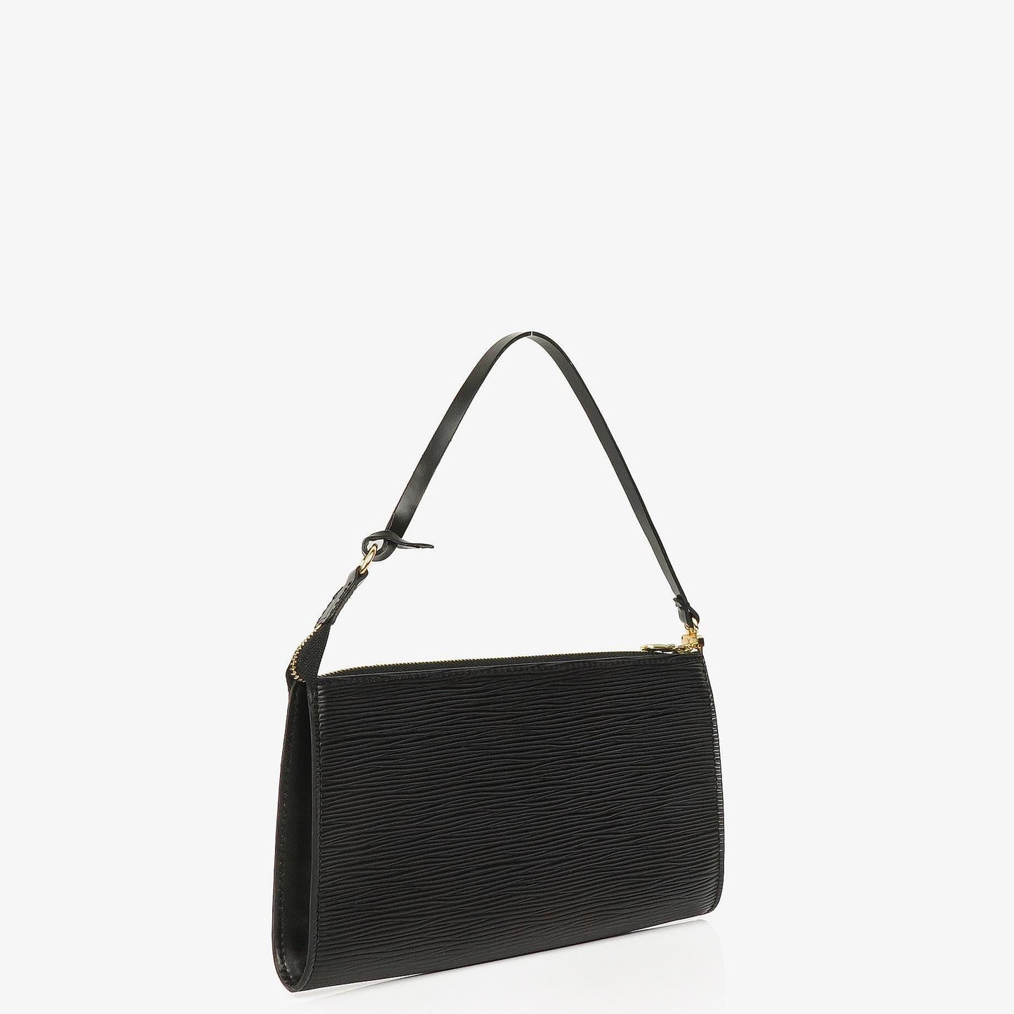 Louis Vuitton Pochette Accessoires Black EPI Leather Clutch Bag