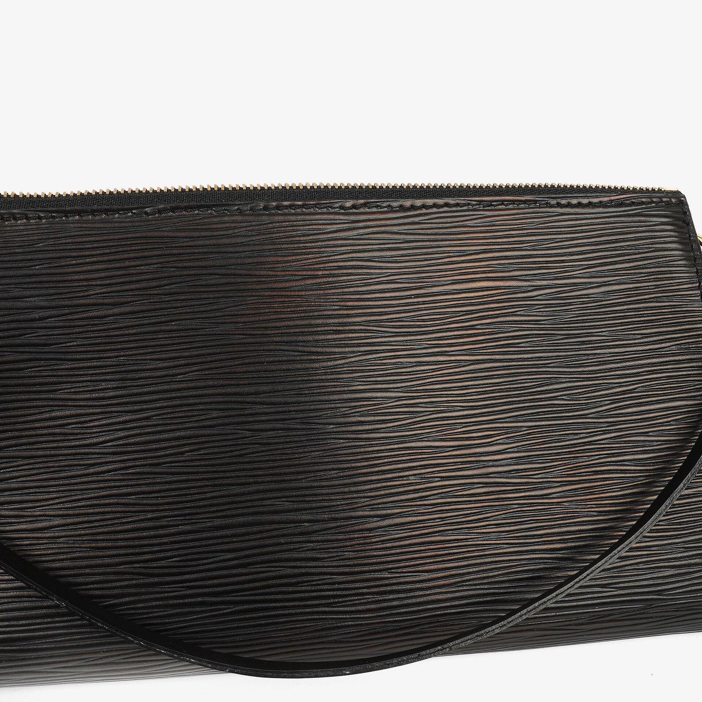 Louis Vuitton Pochette Accessoires Black EPI Leather Clutch Bag