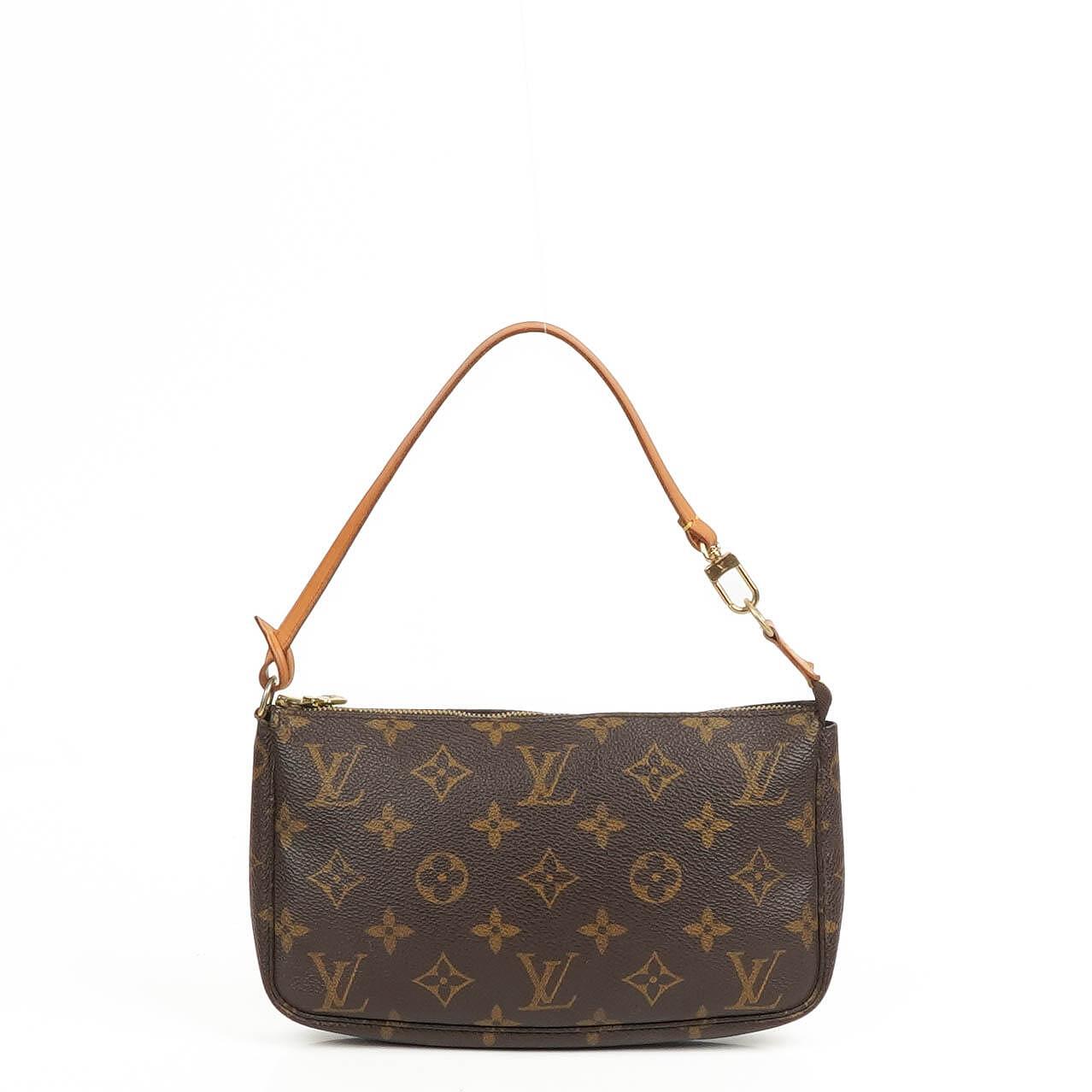 Louis Vuitton Pochette Accessoires Monogram Canvas Clutch Bag