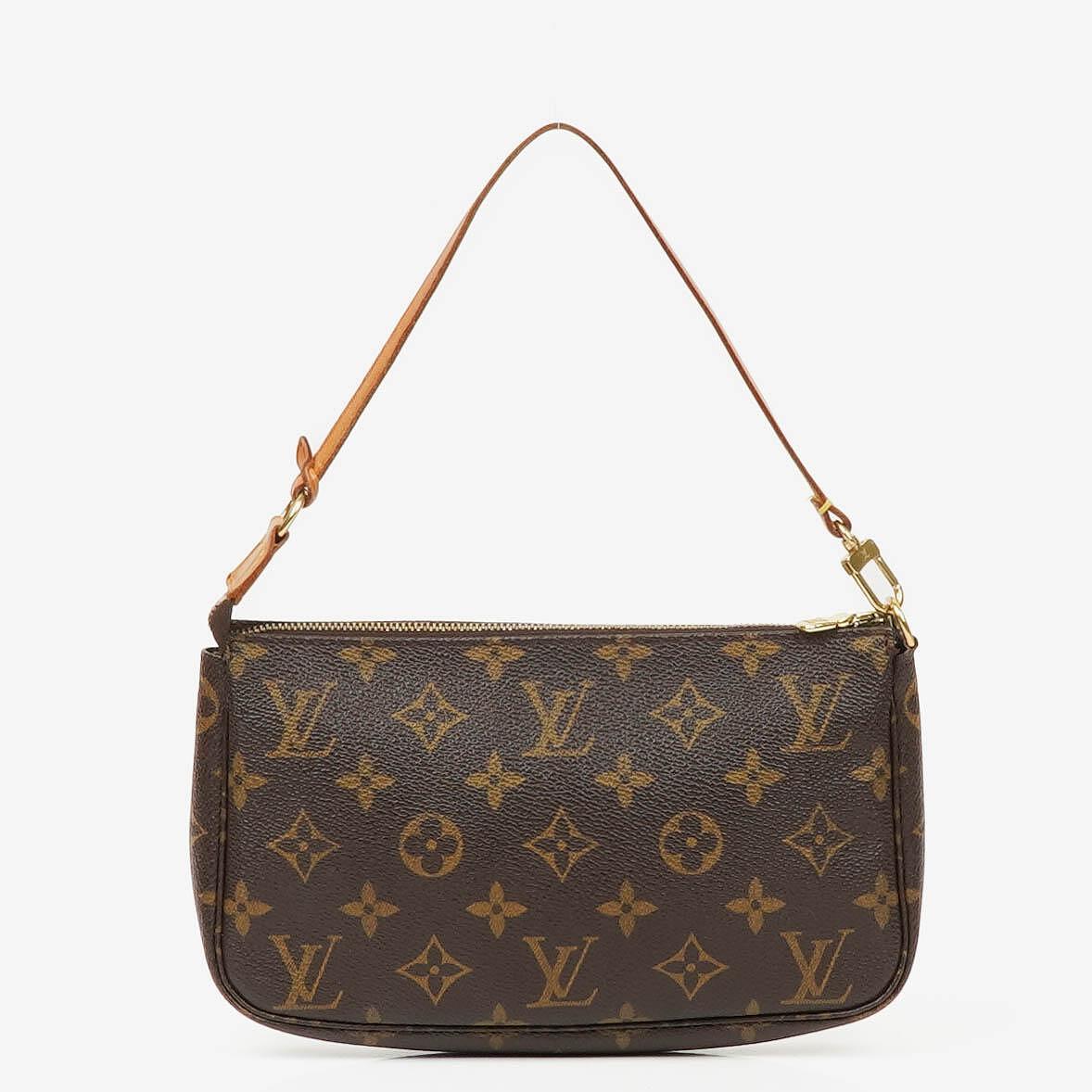 Louis Vuitton Pochette Accessoires Monogram Canvas Clutch Bag