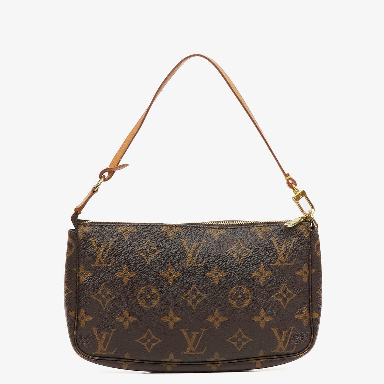 Louis Vuitton Pochette Accessoires Monogram Canvas Clutch Bag