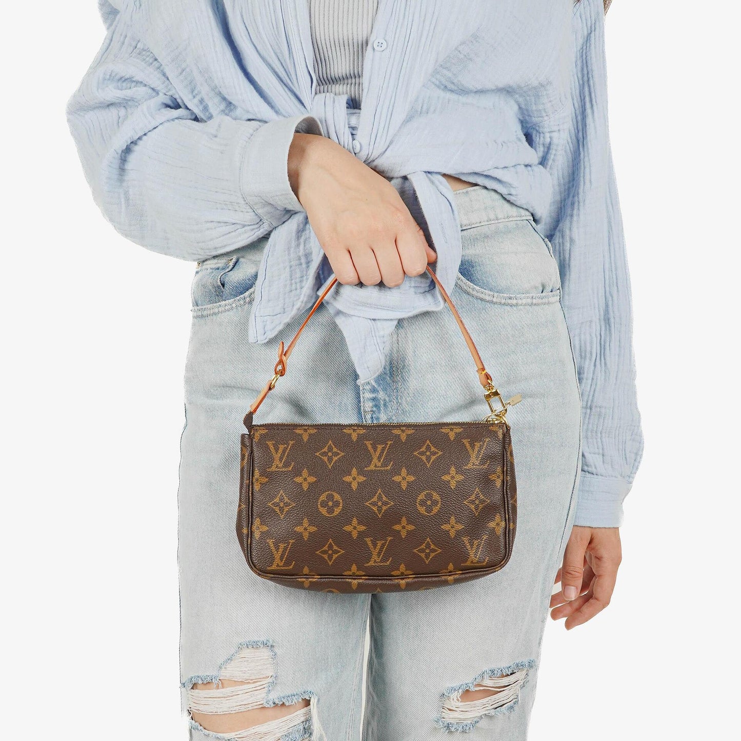 Louis Vuitton Pochette Accessoires Monogram Canvas Clutch Bag
