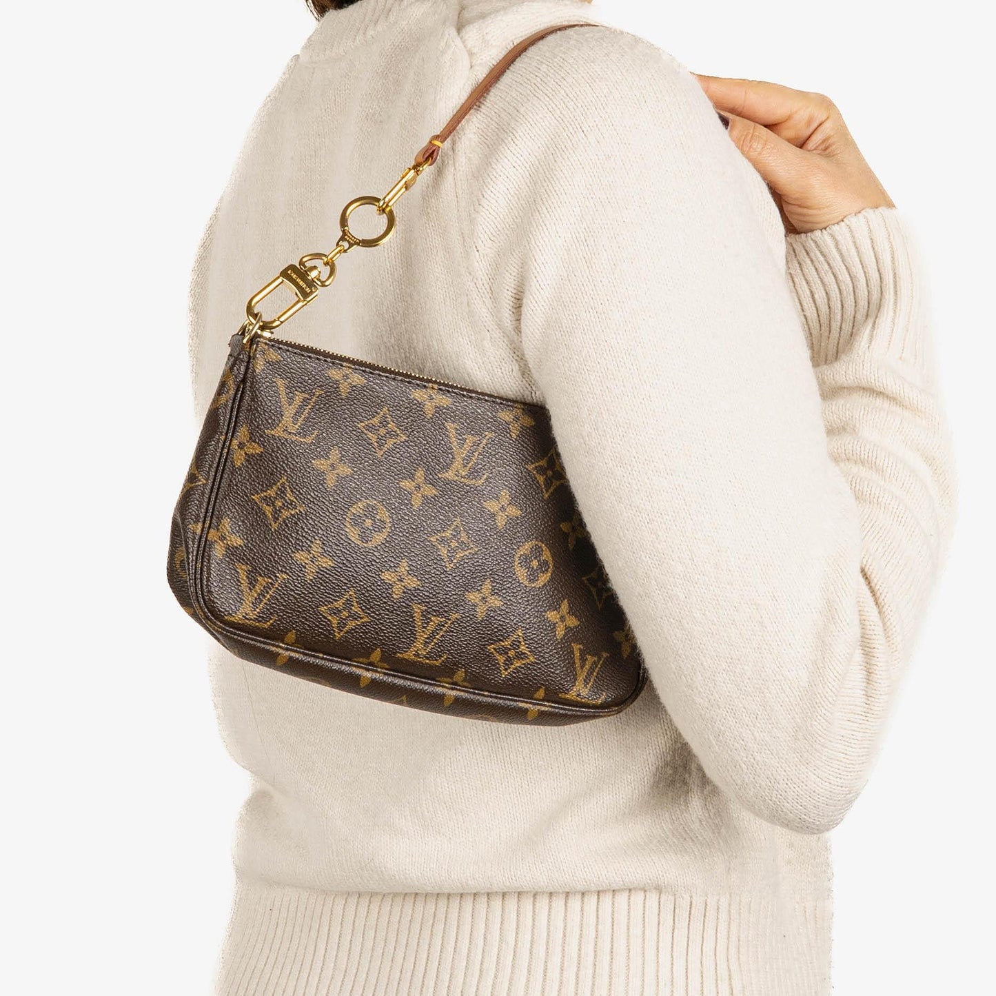 Louis Vuitton Pochette Accessoires Monogram Canvas Clutch Bag