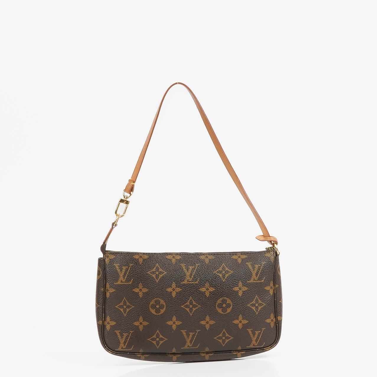 Louis Vuitton Pochette Accessoires Monogram Canvas Clutch Handbag