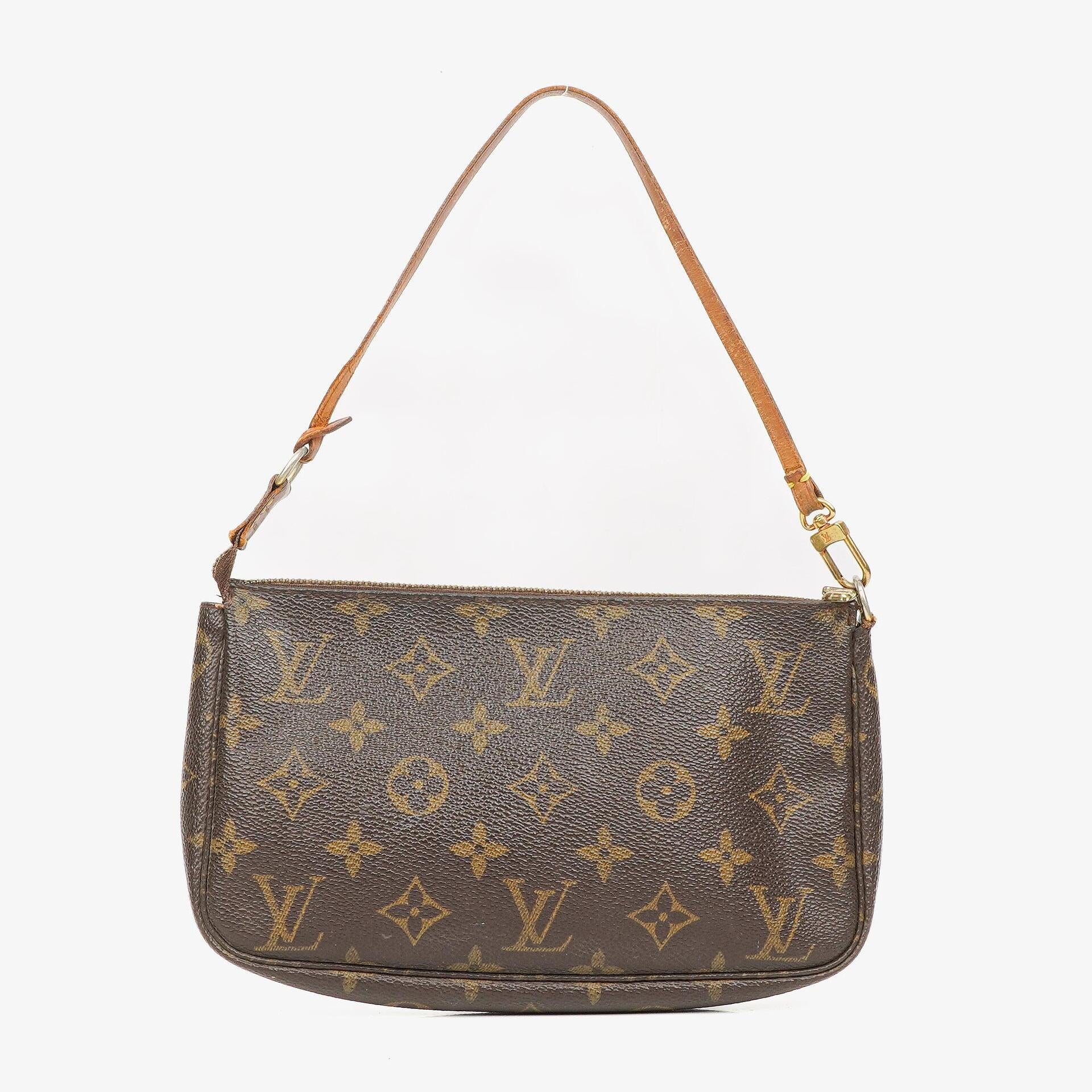 Louis Vuitton Pochette Accessoires Monogram Canvas Clutch Handbag