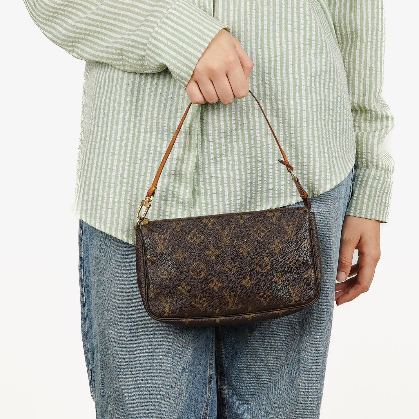 Louis Vuitton Pochette Accessoires Monogram Canvas Clutch Handbag