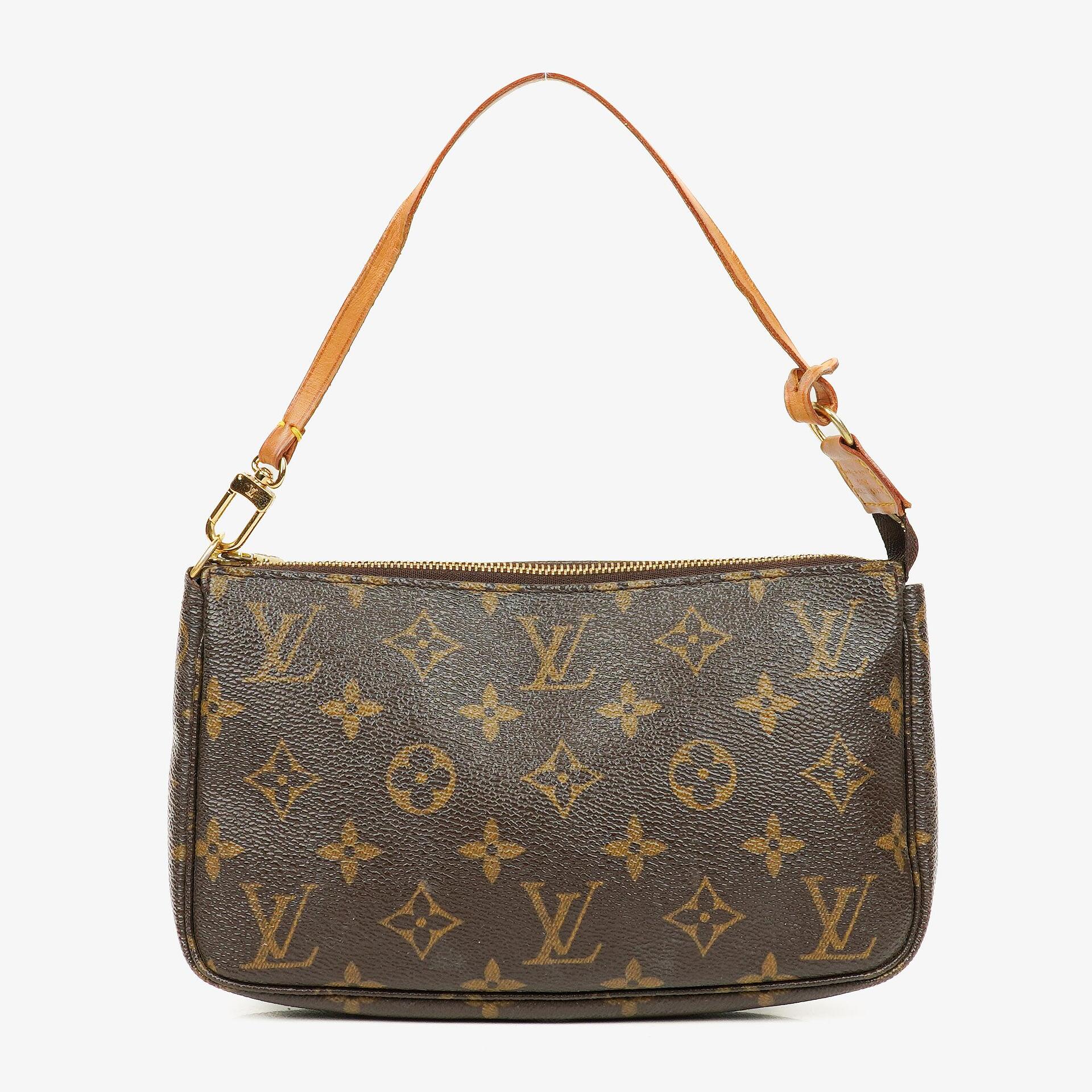 Louis Vuitton Pochette Accessoires Monogram Canvas Clutch Handbag