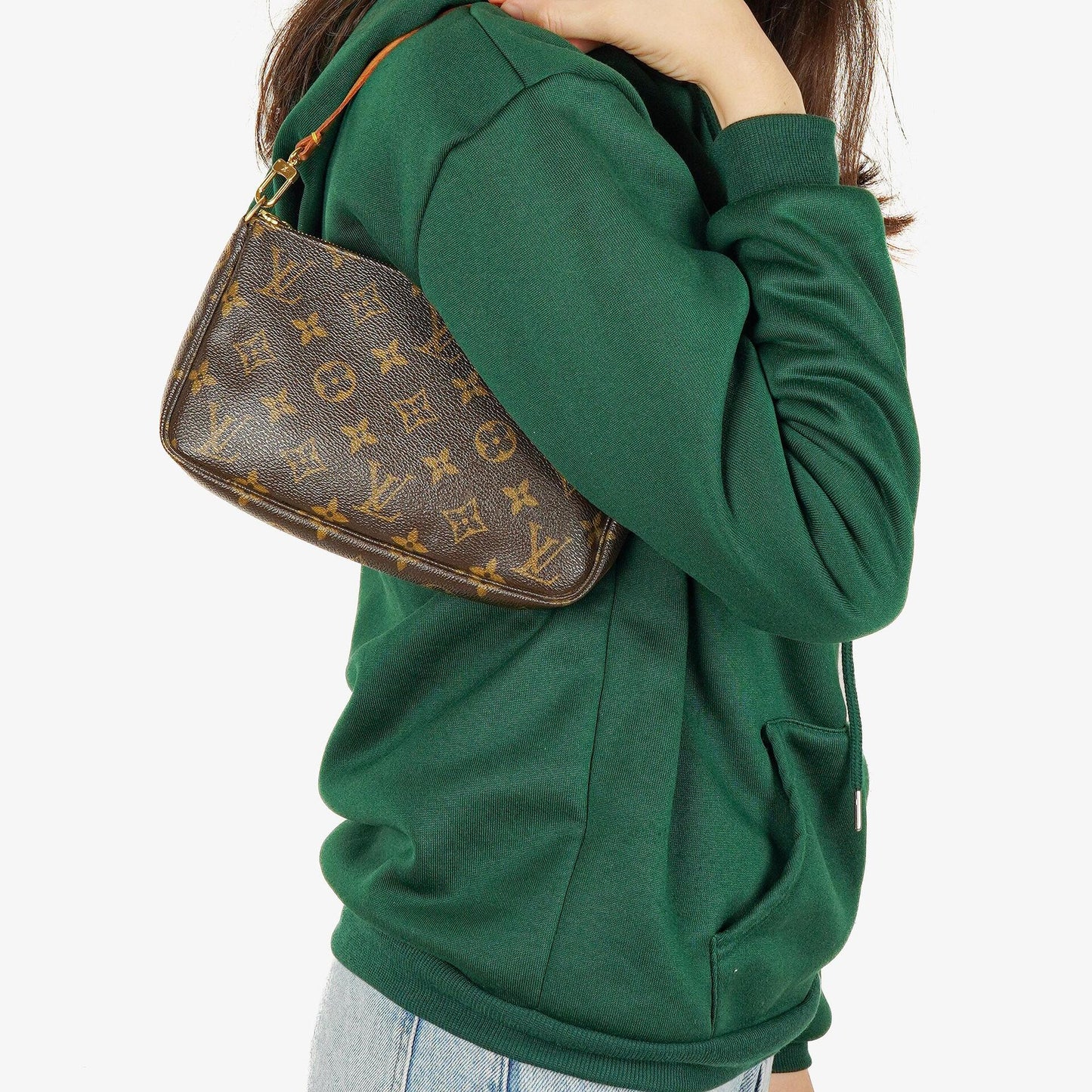 Louis Vuitton Pochette Accessoires Monogram Canvas Clutch Handbag