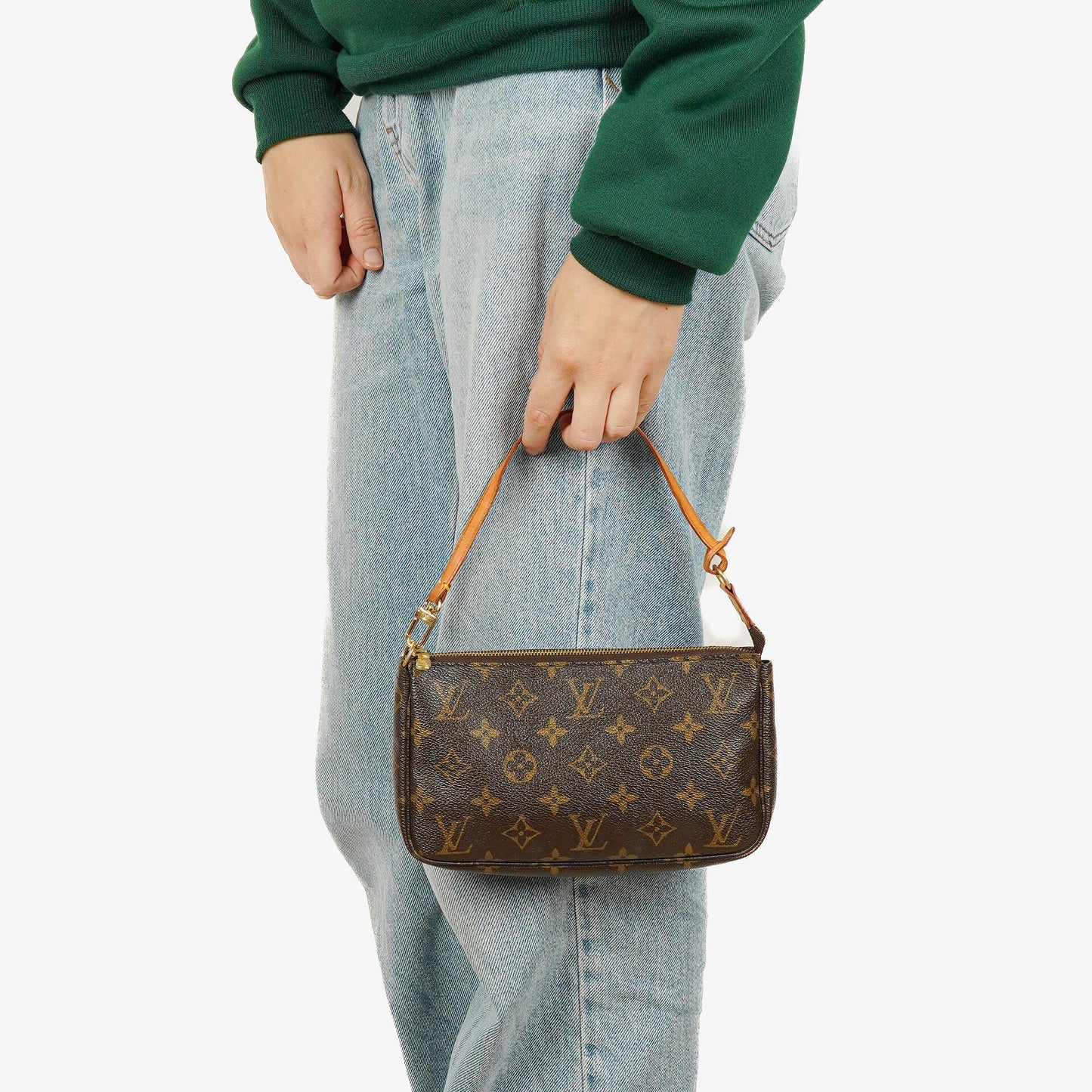 Louis Vuitton Pochette Accessoires Monogram Canvas Clutch Handbag