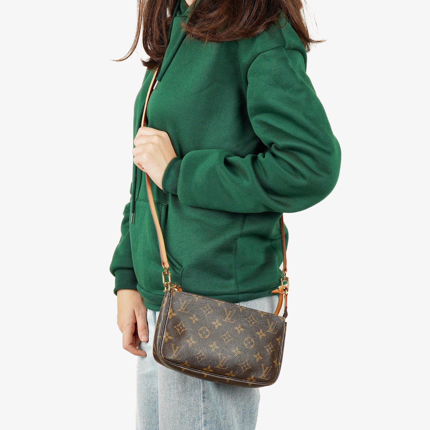 Louis Vuitton Pochette Accessoires Monogram Canvas Clutch Handbag