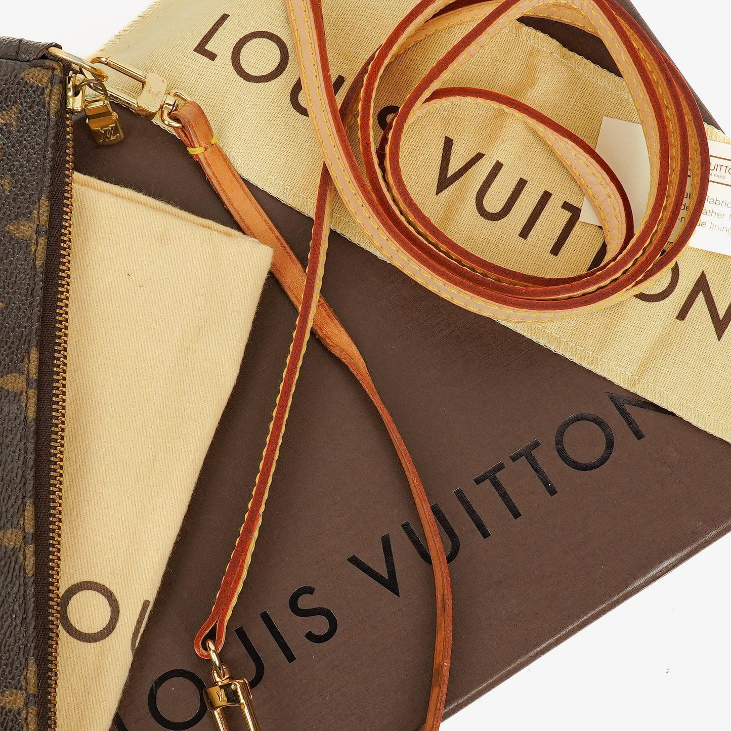 Louis Vuitton Pochette Accessoires Monogram Canvas Clutch Handbag