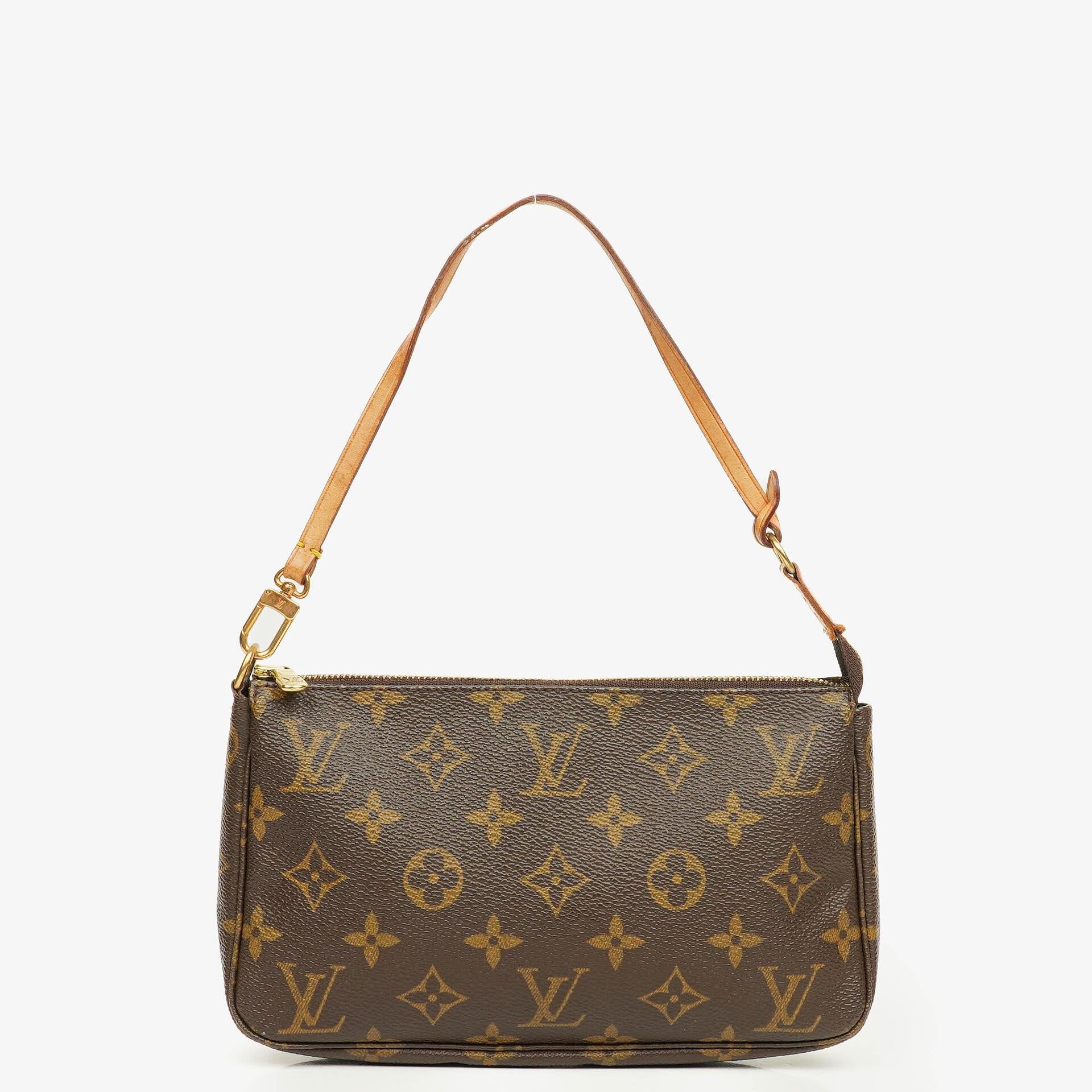 Louis Vuitton Pochette Accessoires Monogram Canvas Clutch Handbag