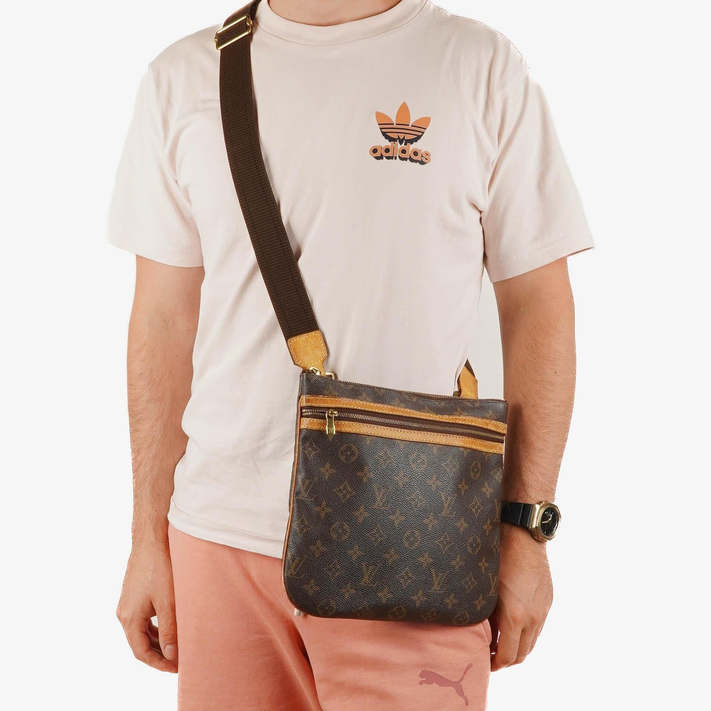 Louis Vuitton Pochette Bosphore Monogram Canvas Shoulder Bag