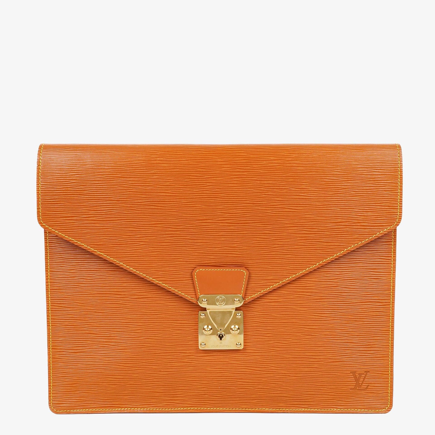Louis Vuitton Pochette Documents In Cognac EPI Leather
