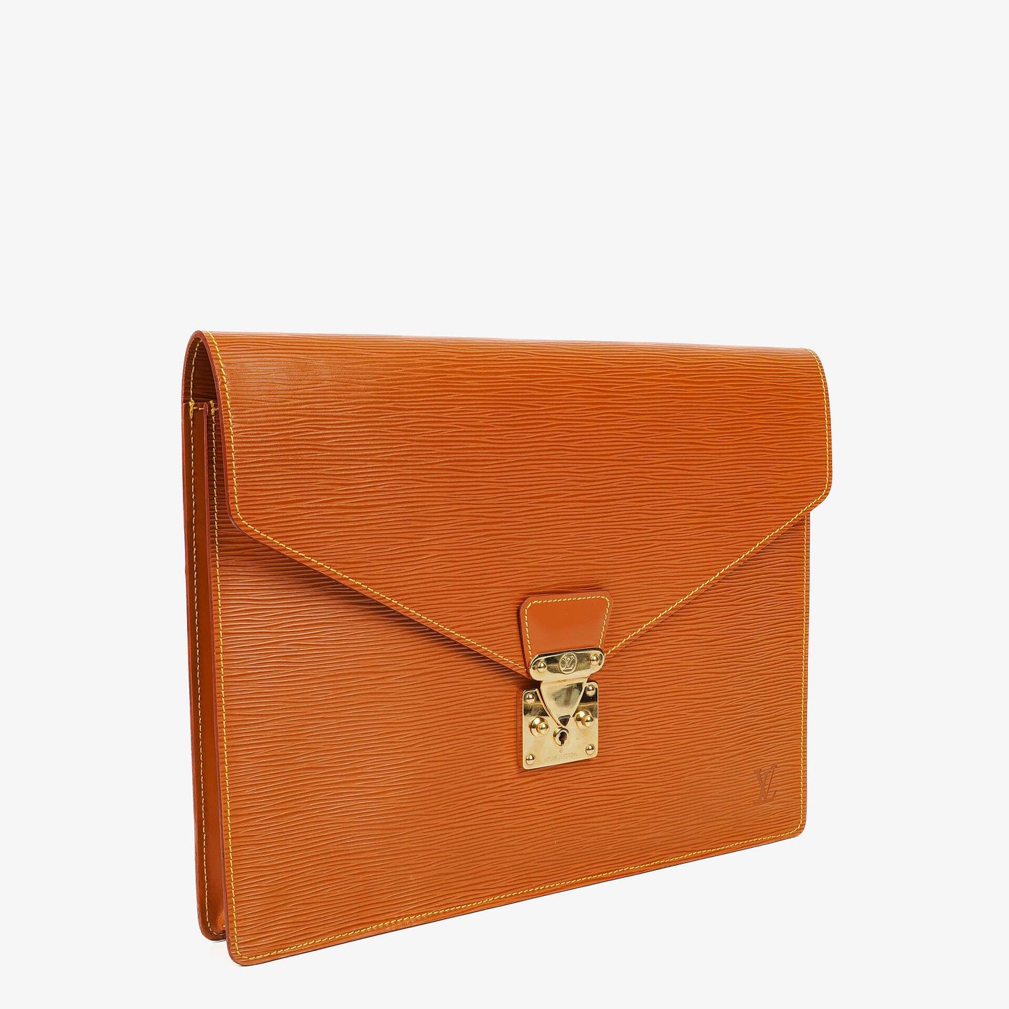 Louis Vuitton Pochette Documents In Cognac EPI Leather