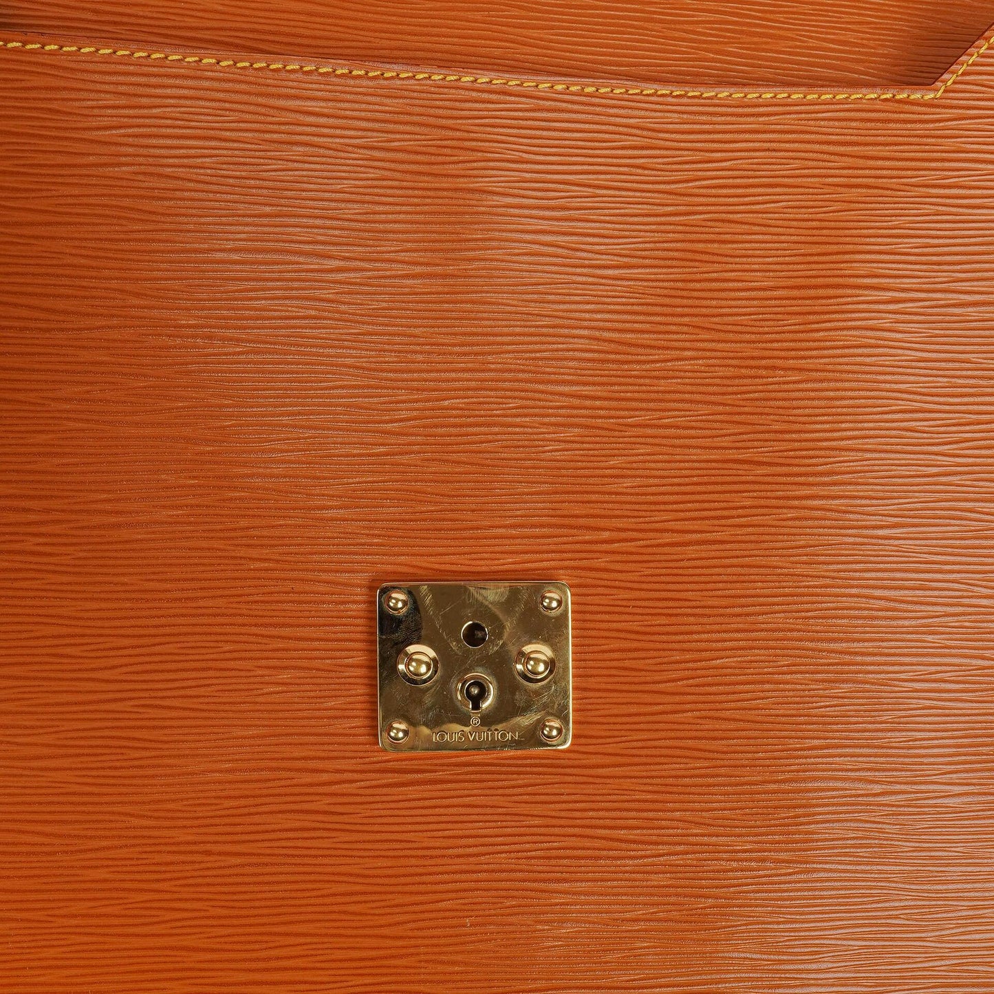 Louis Vuitton Pochette Documents In Cognac EPI Leather
