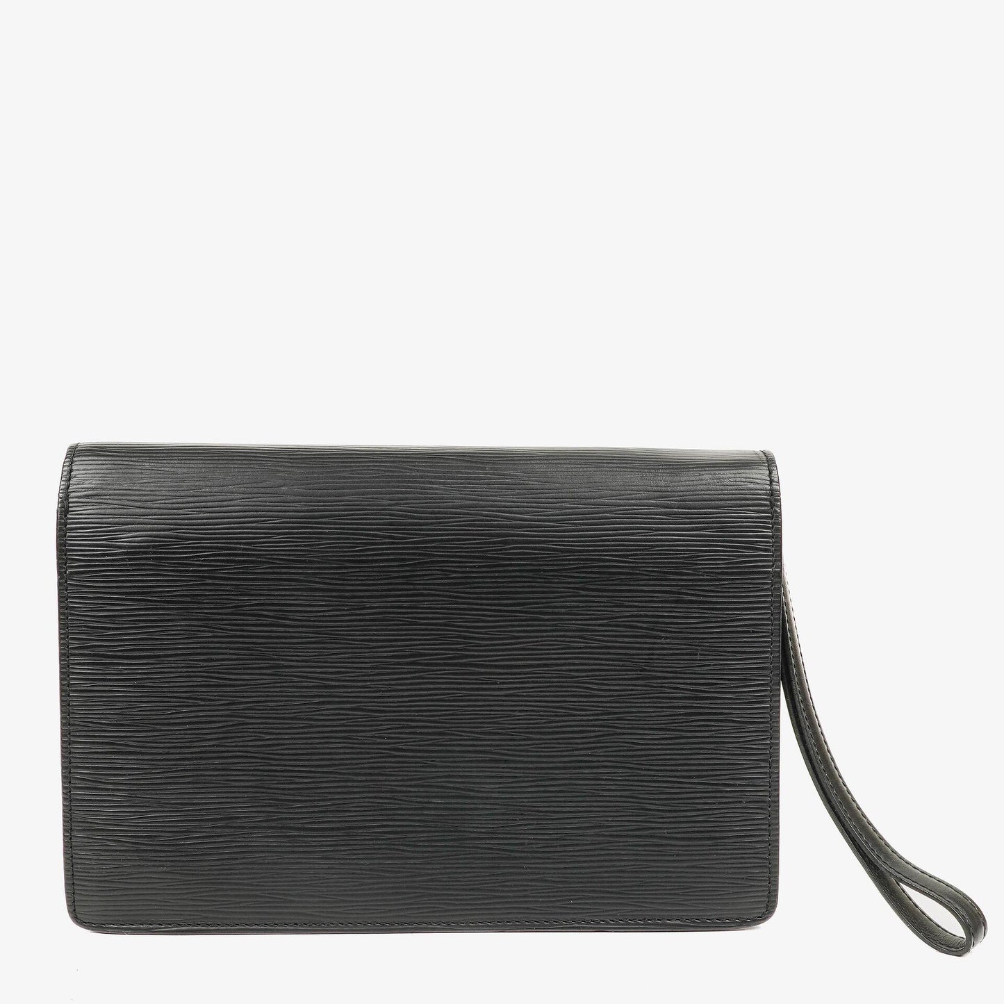 Louis Vuitton Pochette Sellier Dragonne Black Epi Clutch