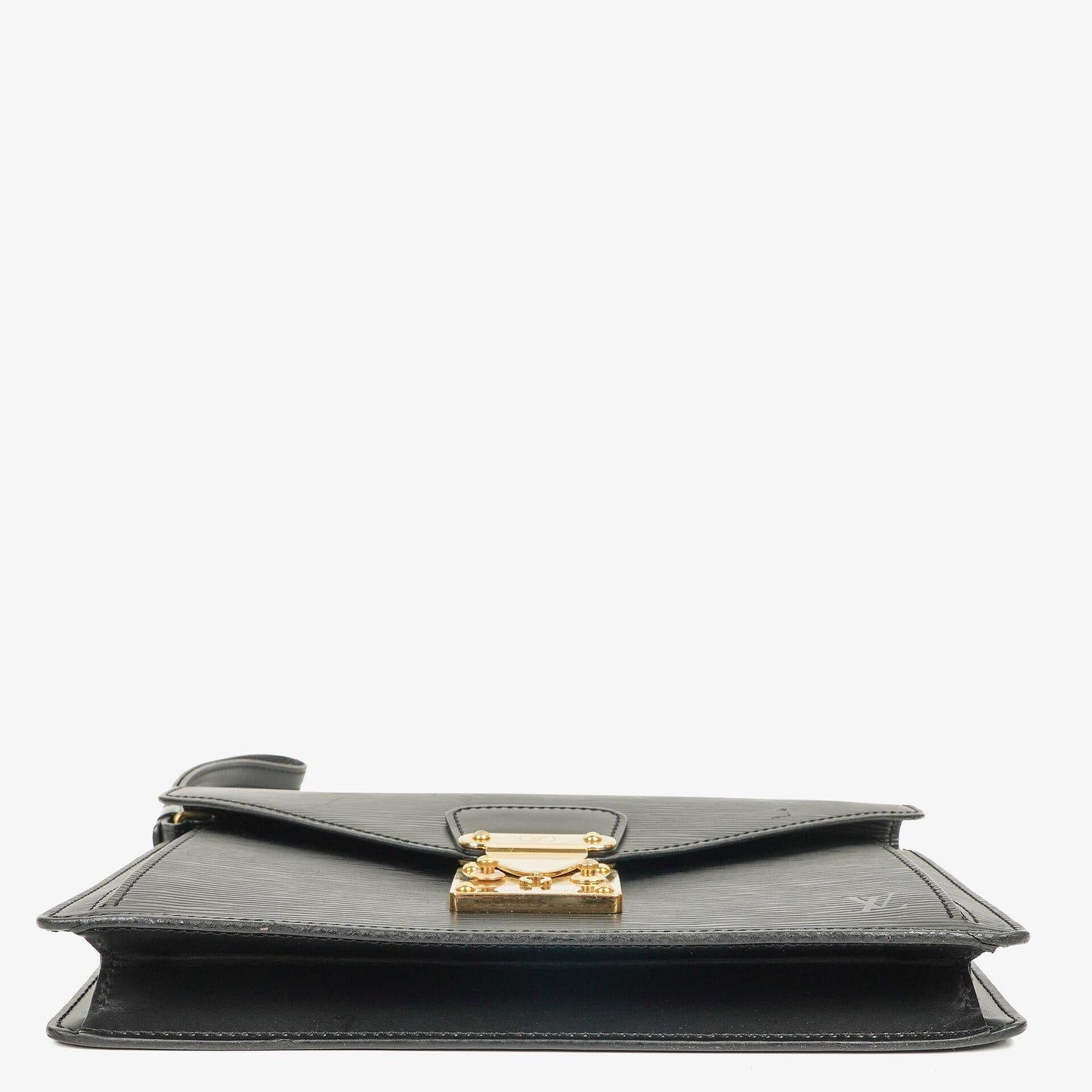 Louis Vuitton Pochette Sellier Dragonne Black Epi Clutch