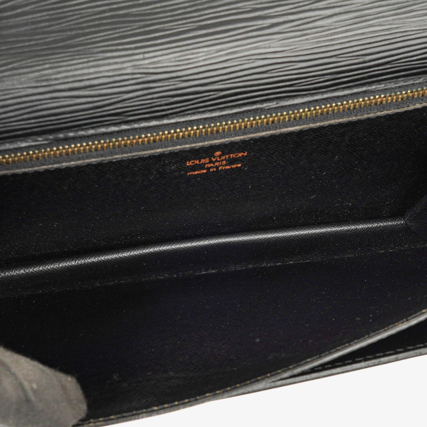Louis Vuitton Pochette Sellier Dragonne Black Epi Clutch
