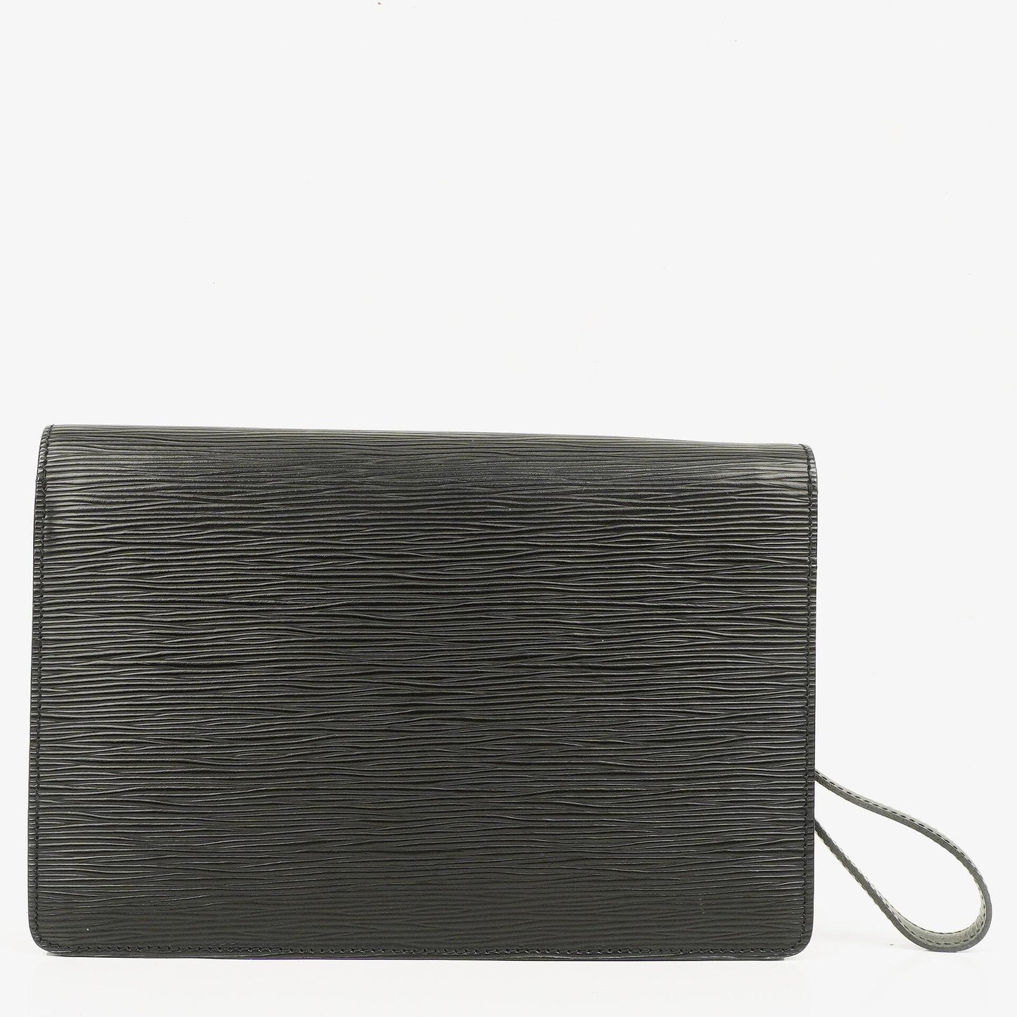 Louis Vuitton Pochette Sellier Dragonne Black Epi Clutch