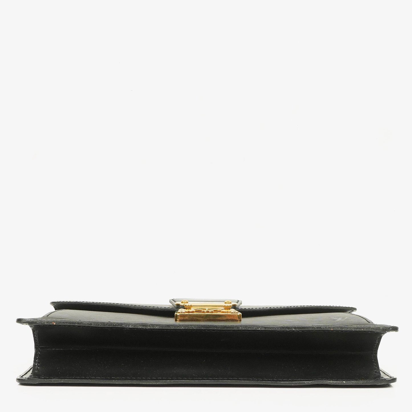 Louis Vuitton Pochette Sellier Dragonne Black Epi Clutch