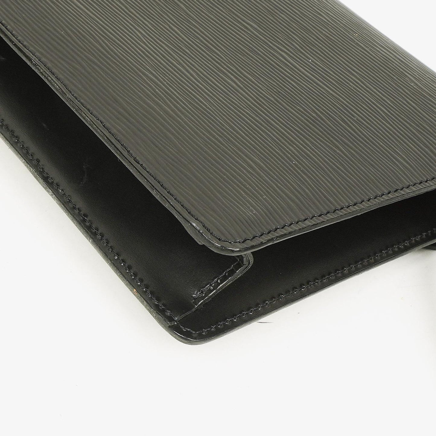 Louis Vuitton Pochette Sellier Dragonne Black Epi Clutch