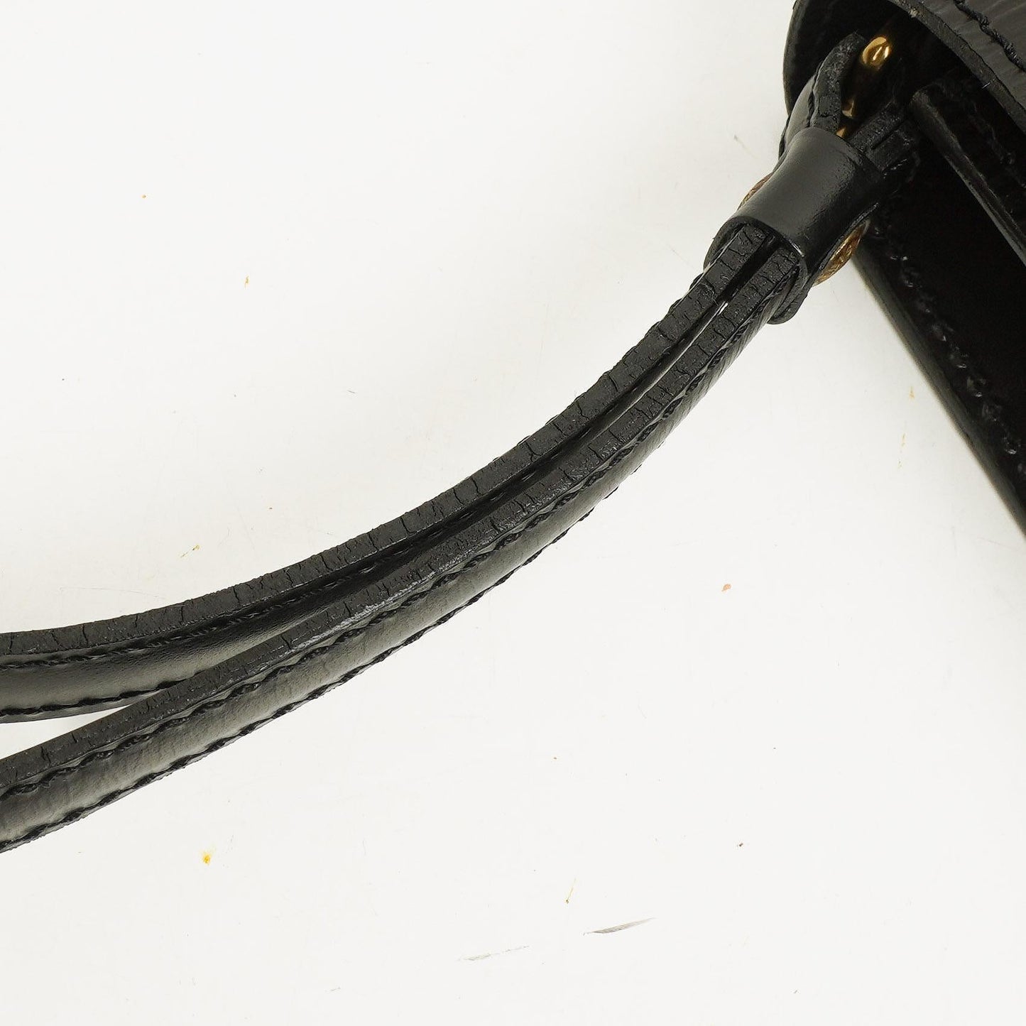 Louis Vuitton Pochette Sellier Dragonne Black Epi Clutch