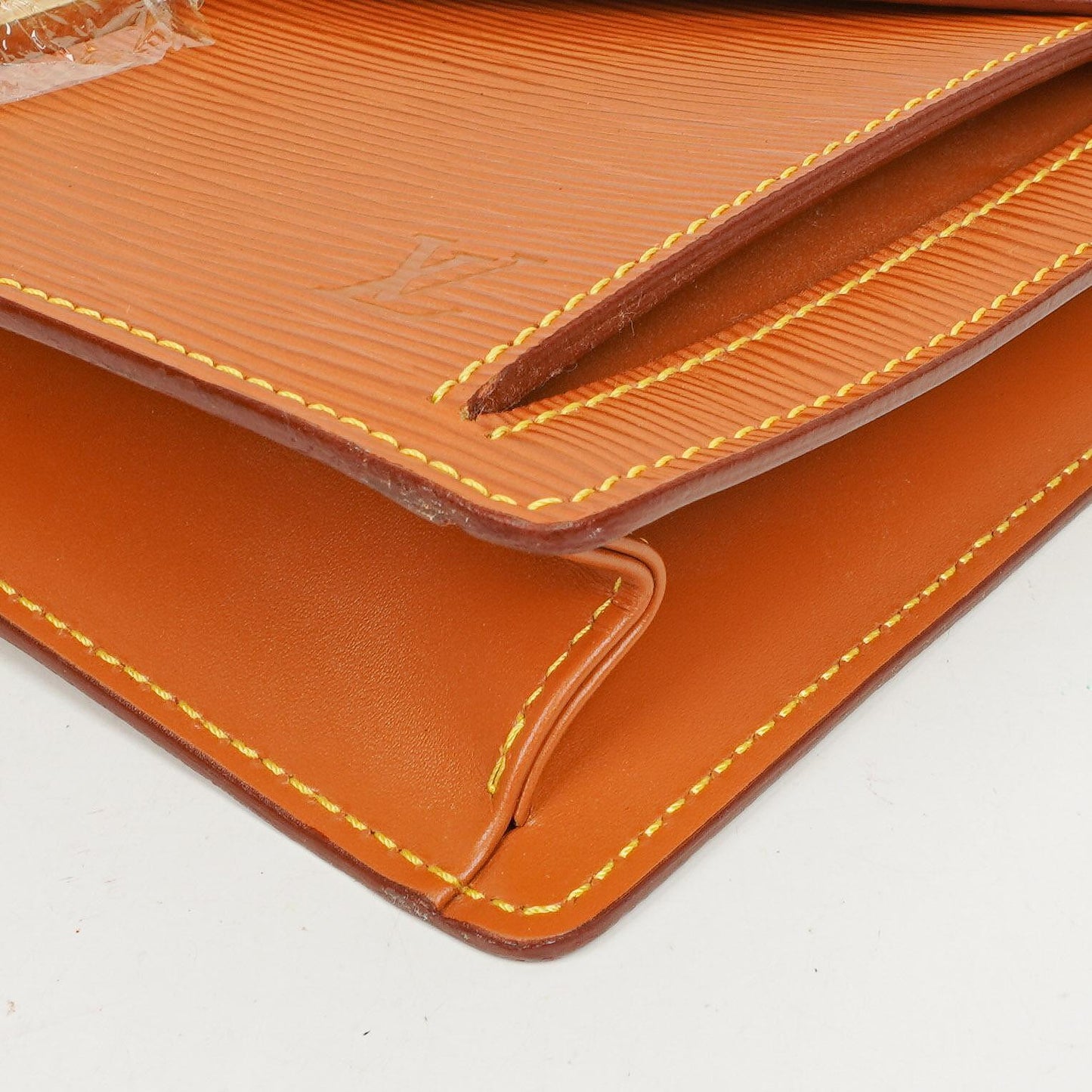 Louis Vuitton Pochette Sellier Dragonne Cognac Epi Clutch