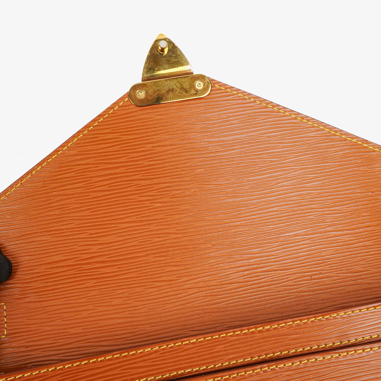 Louis Vuitton Pochette Sellier Dragonne Cognac Epi Clutch