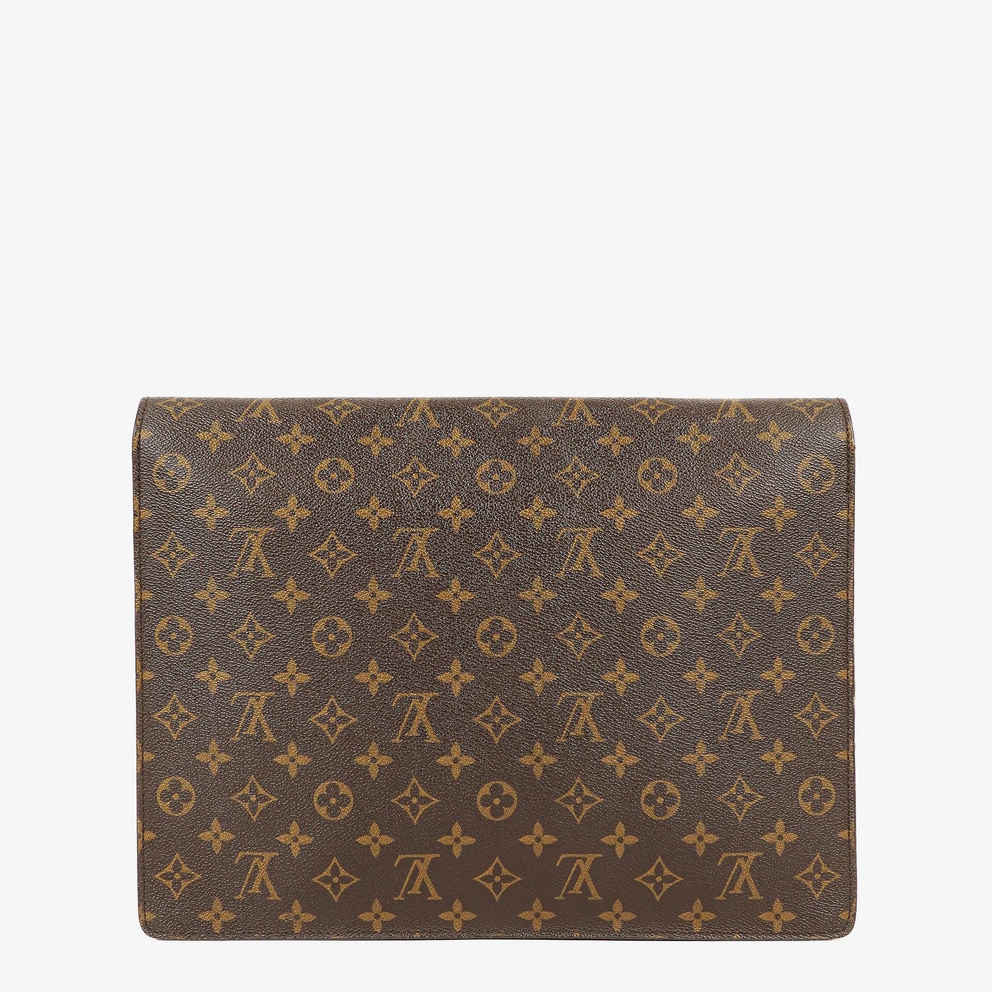 Louis Vuitton Porte-Documents Senateur Monogram Canvas Clutch Bag