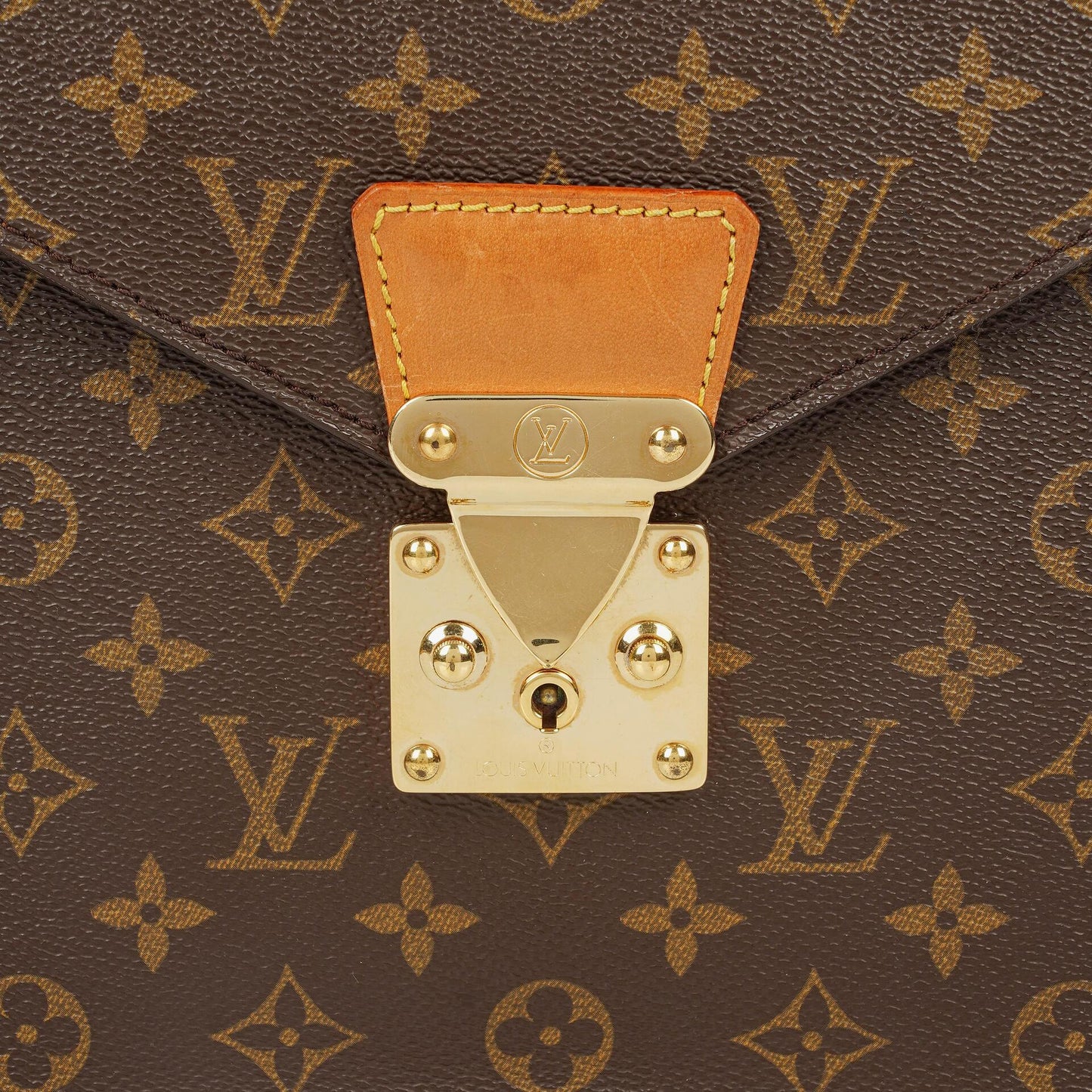 Louis Vuitton Porte-Documents Senateur Monogram Canvas Clutch Bag