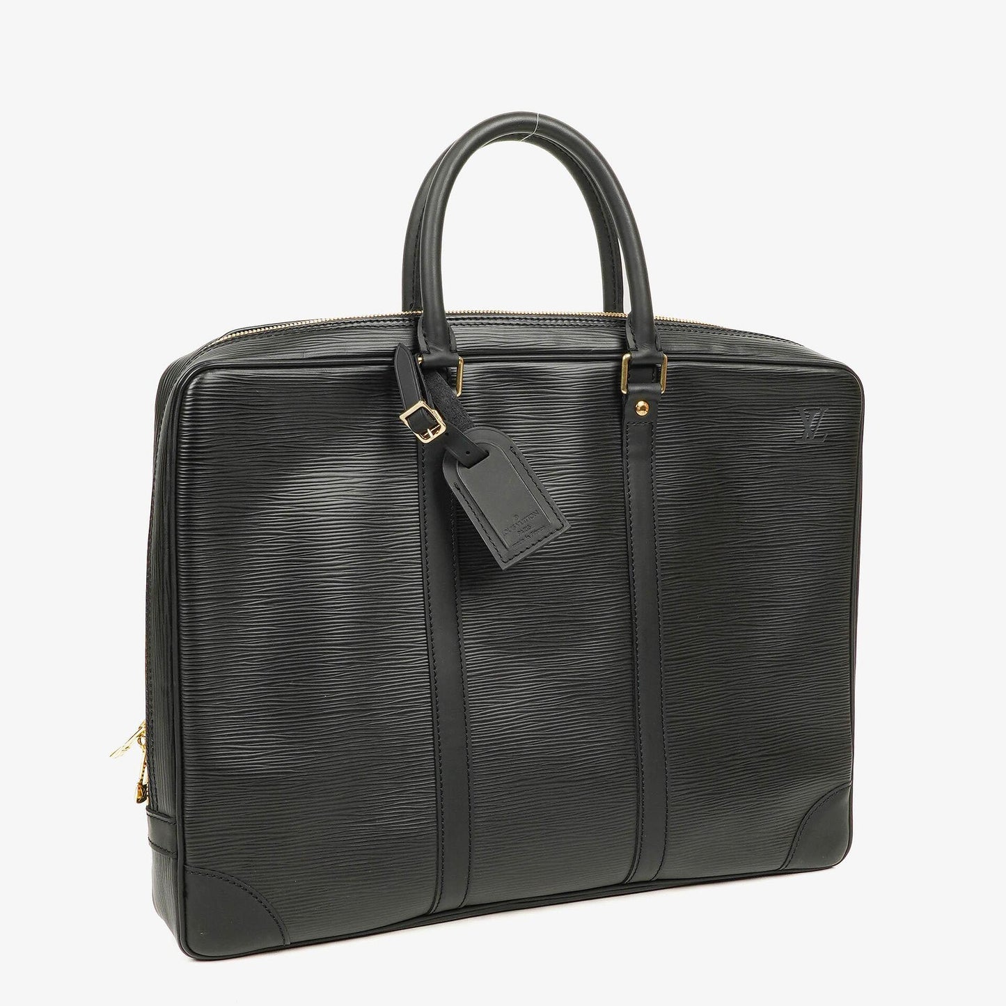 Louis Vuitton Porte-Documents Voyage Black EPI Leather Briefcase