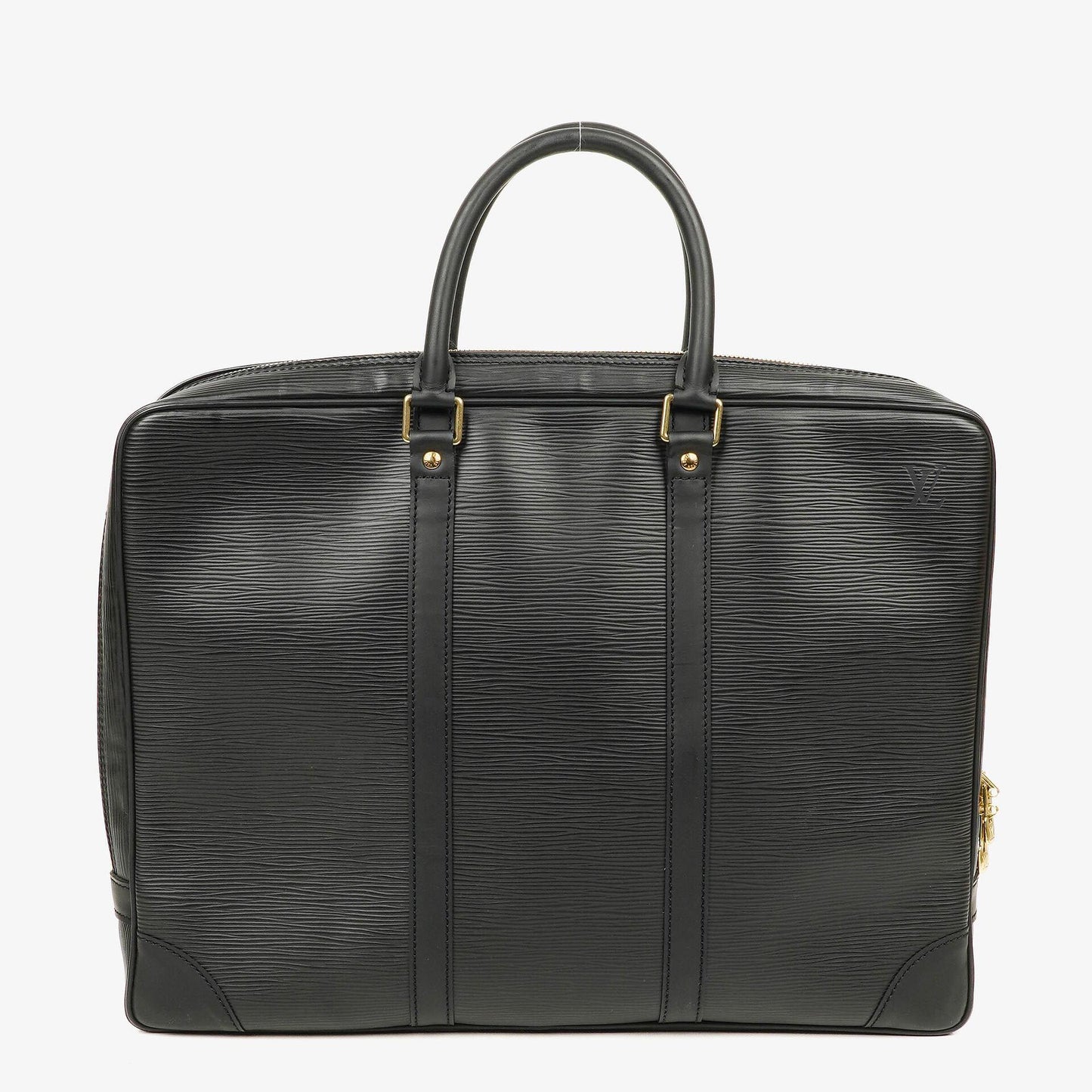 Louis Vuitton Porte-Documents Voyage Black EPI Leather Briefcase