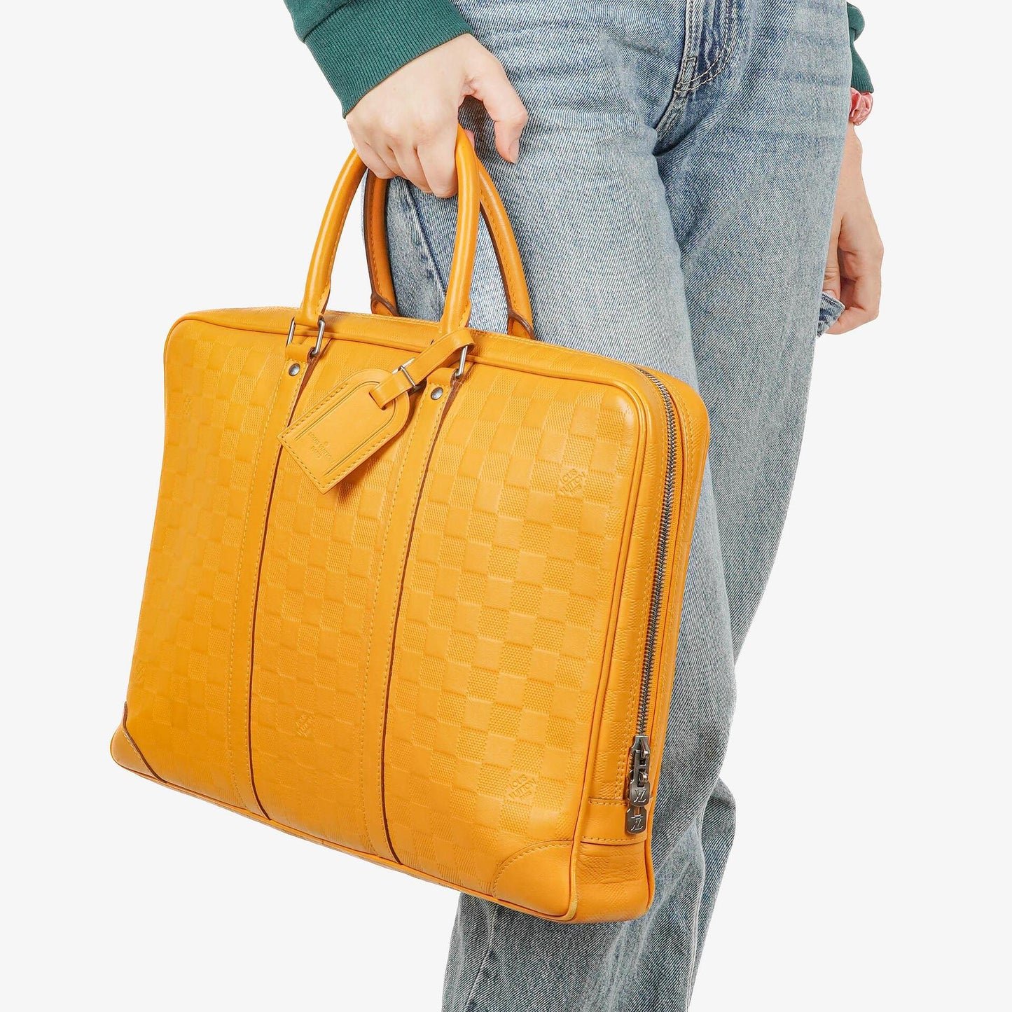 Louis Vuitton Porte-Documents Voyage Solar Damier Infini Leather Briefcase